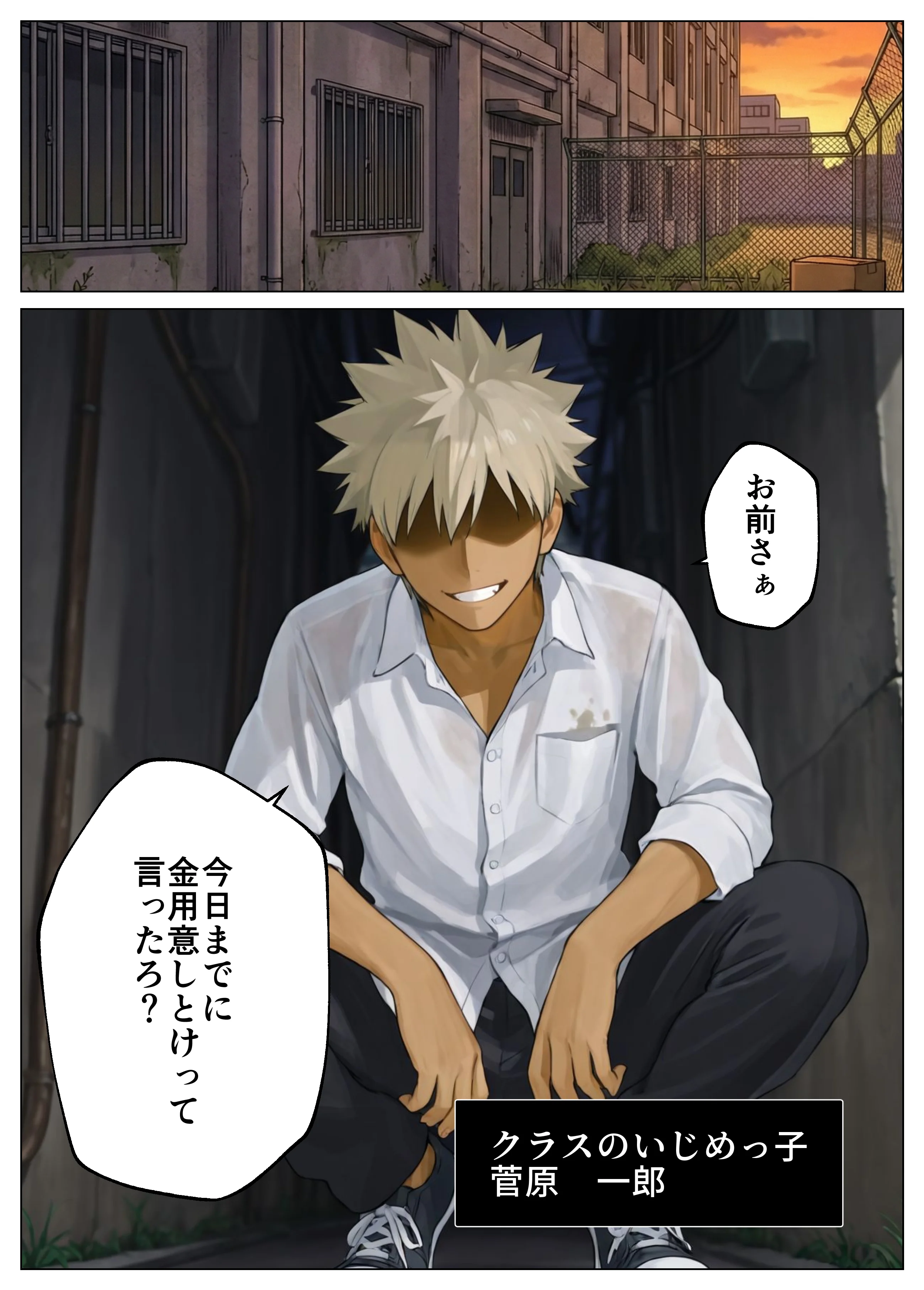 簒奪-いじめられっ子の僕が、いじめっ子の彼女寝とって復讐した話- NTR・寝取られ・パイズリ・フェラ サンプル3ページ目(ヒスイスタジオ)