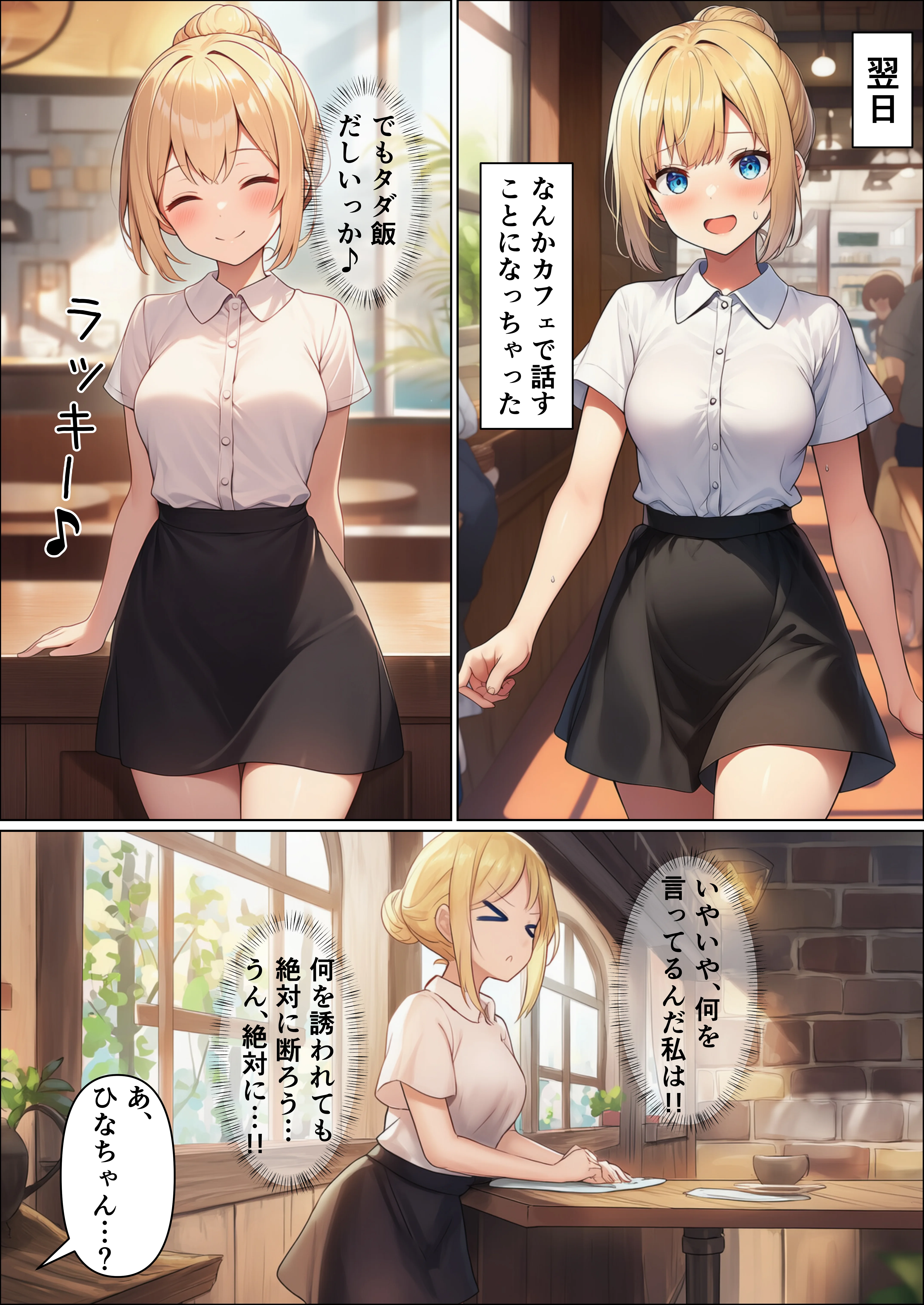 初めての勧誘で人生が変わっちゃった女の子の話  ご主人様との出会い編 辱め・羞恥・野外・露出 サンプル3ページ目（目茶ねむる）