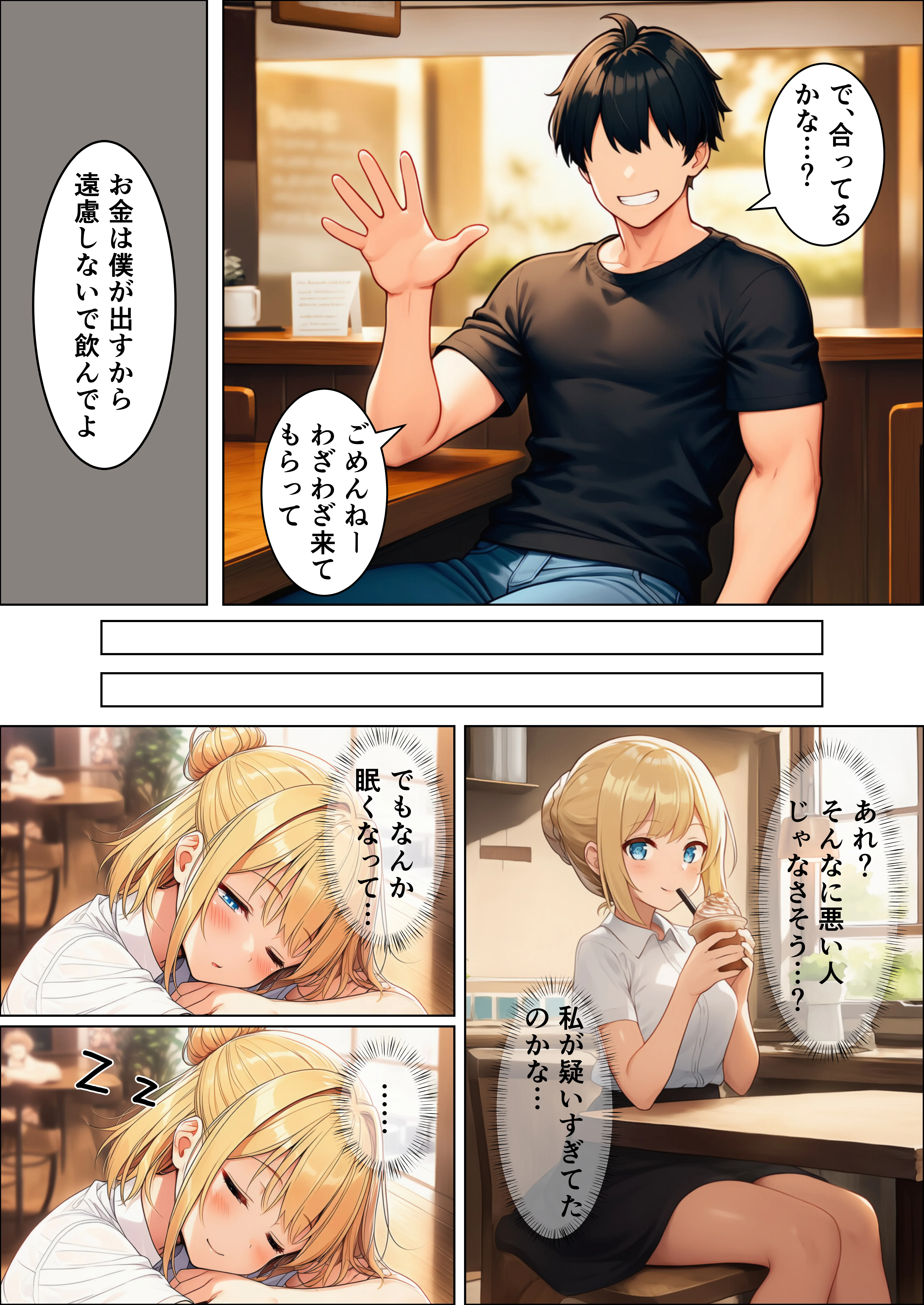 初めての勧誘で人生が変わっちゃった女の子の話  ご主人様との出会い編 辱め・羞恥・野外・露出 サンプル4ページ目（目茶ねむる）