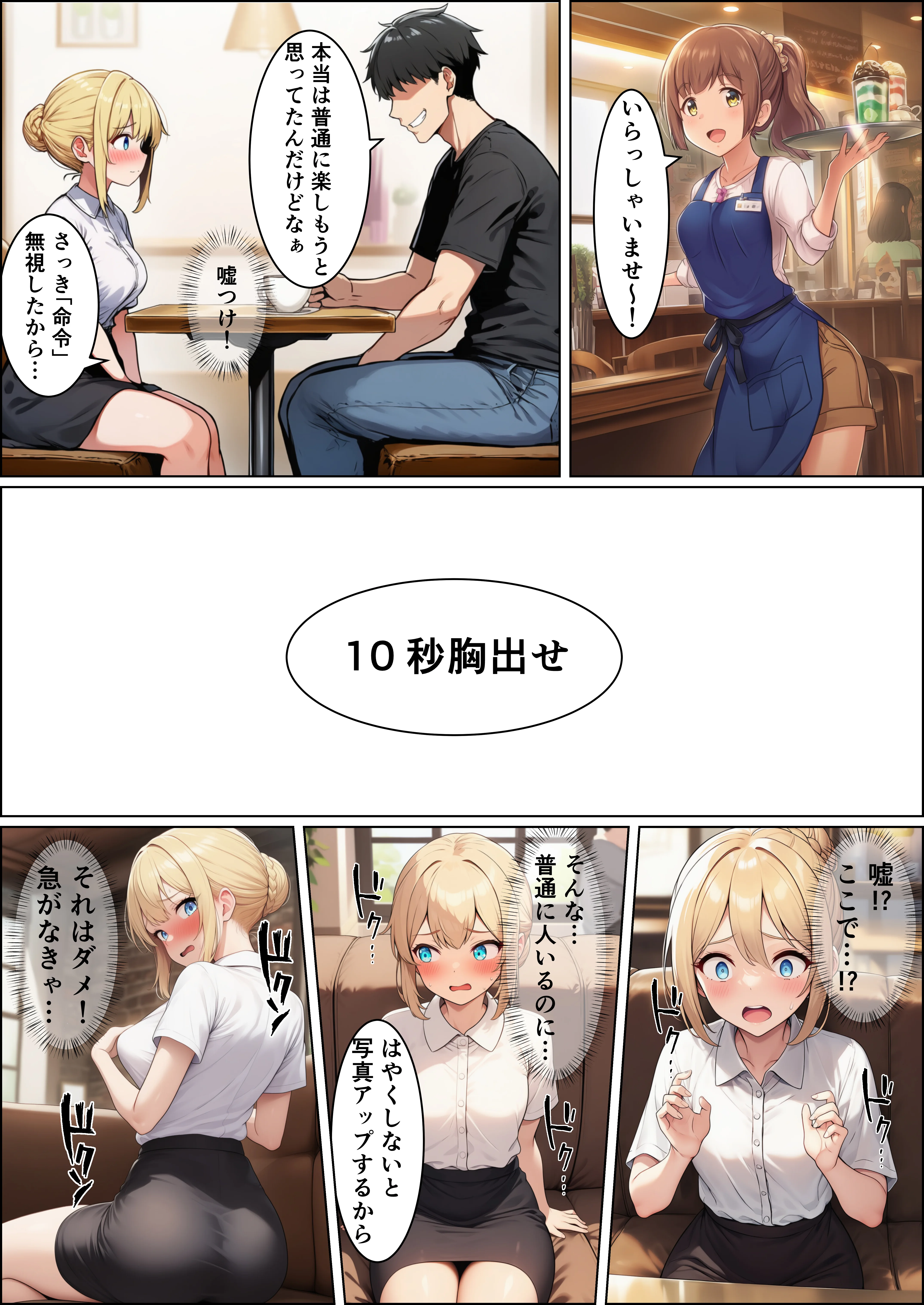初めての勧誘で人生が変わっちゃった女の子の話  ご主人様との出会い編 辱め・羞恥・野外・露出 サンプル11ページ目（目茶ねむる）