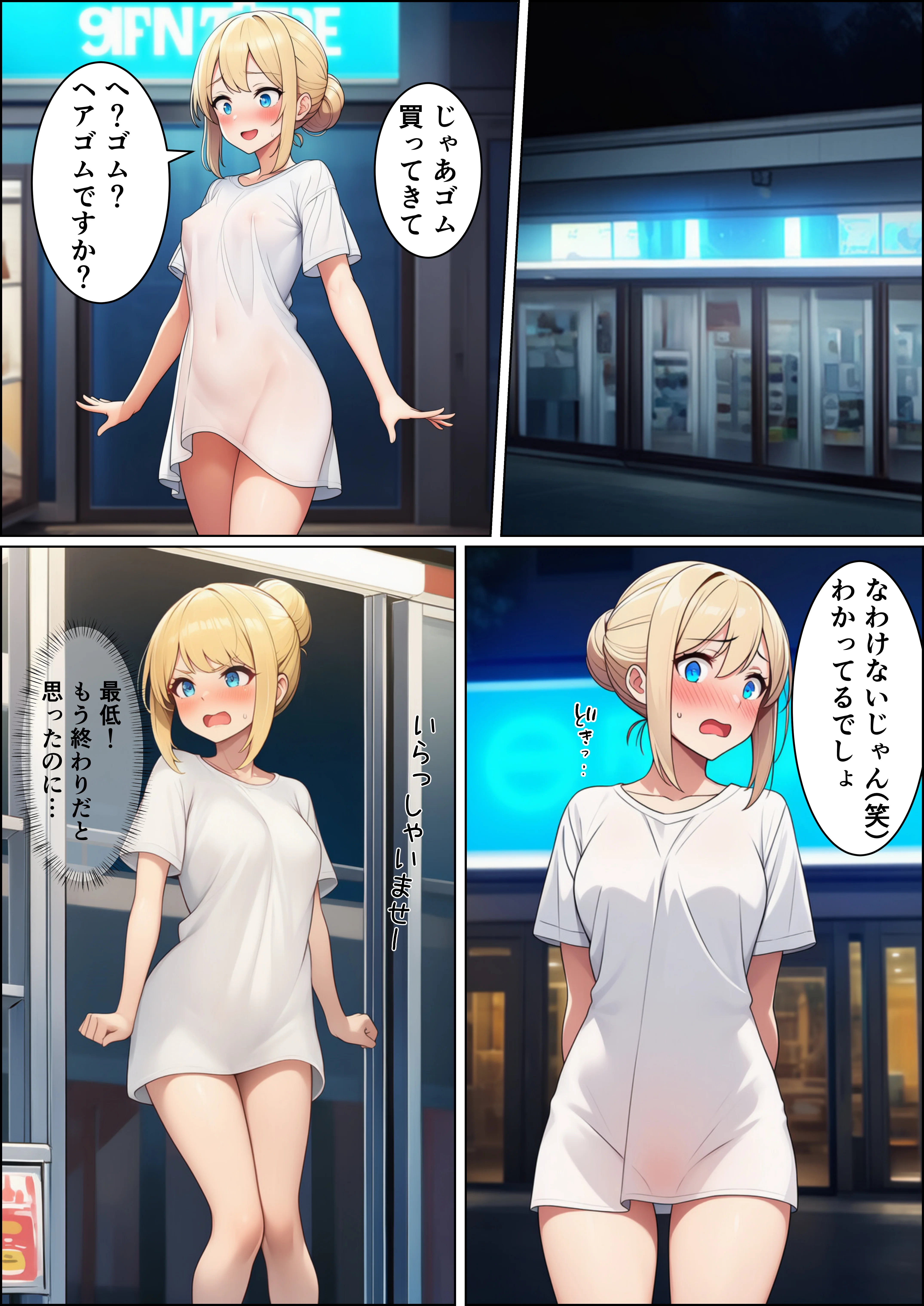 初めての勧誘で人生が変わっちゃった女の子の話  ご主人様との出会い編 辱め・羞恥・野外・露出 サンプル14ページ目（目茶ねむる）