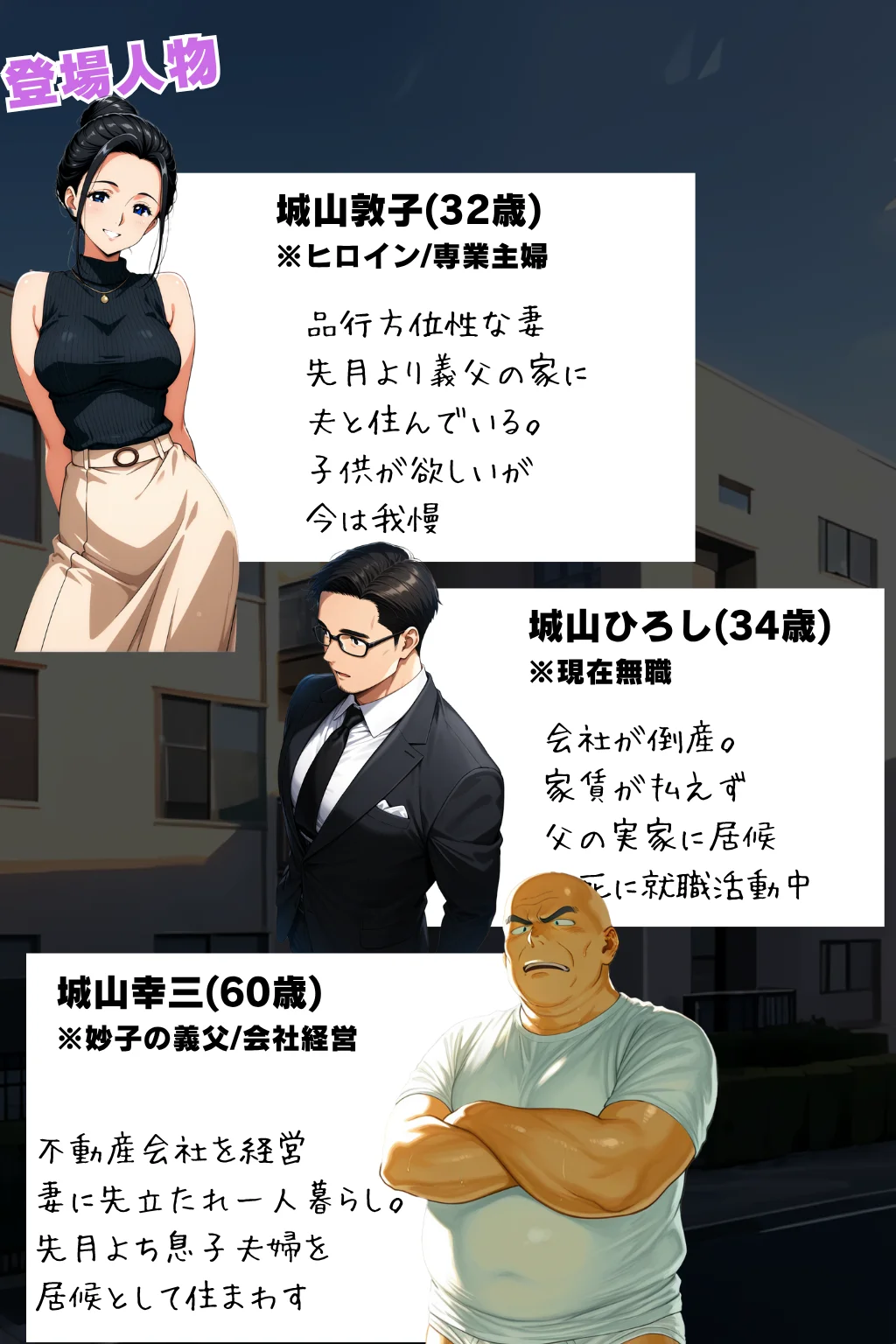 義父の計画 6 〜居候受精 〜 敦子編 （下巻） NTR・寝取られ・中出し・人妻・主婦 サンプル2ページ目(義父の計画)