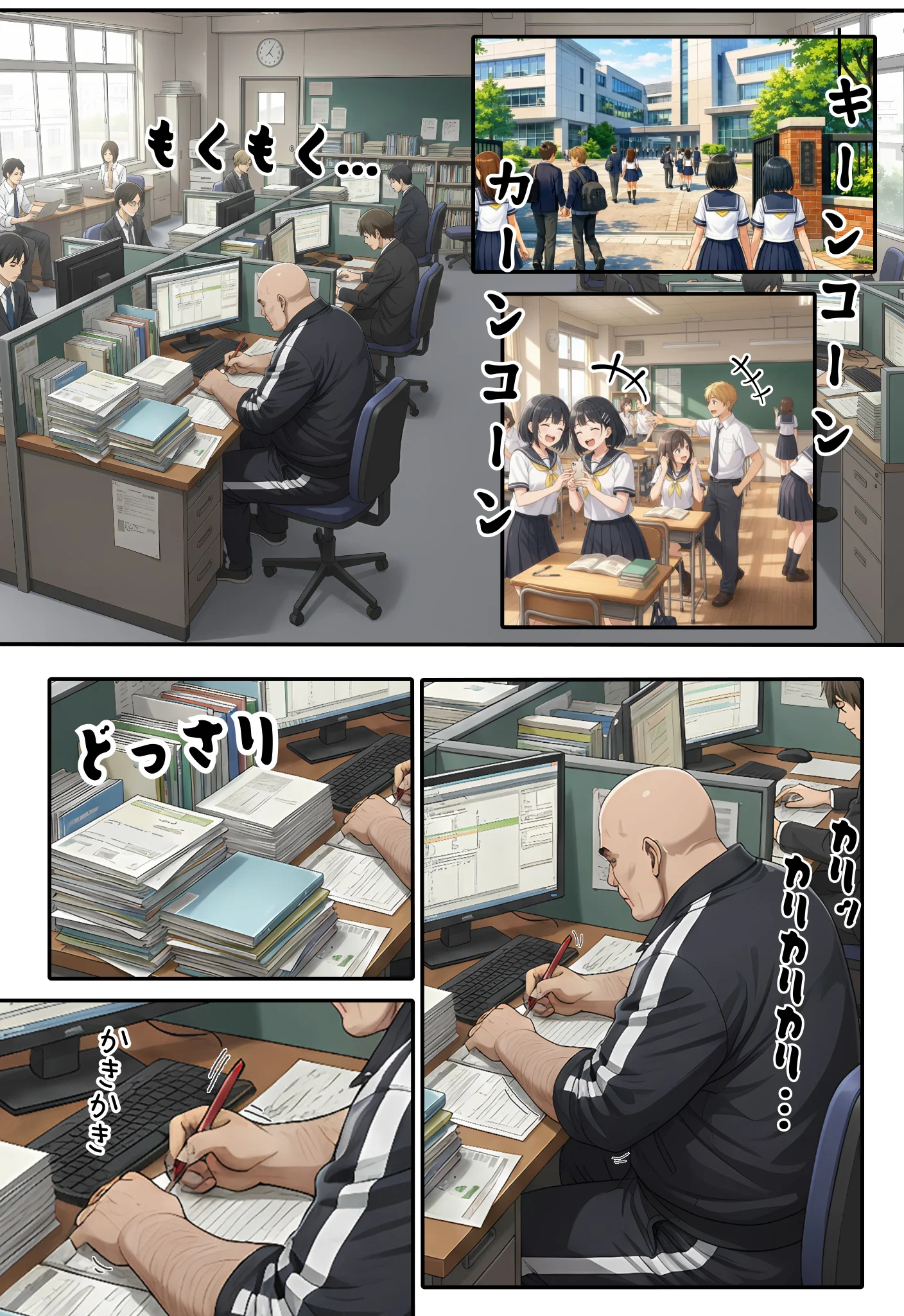 直葉に盗撮ばれてヤケになって襲っちゃった話 巨乳・競泳・スクール水着・盗撮・のぞき サンプル2ページ目（虹色演算子 - Nizy）