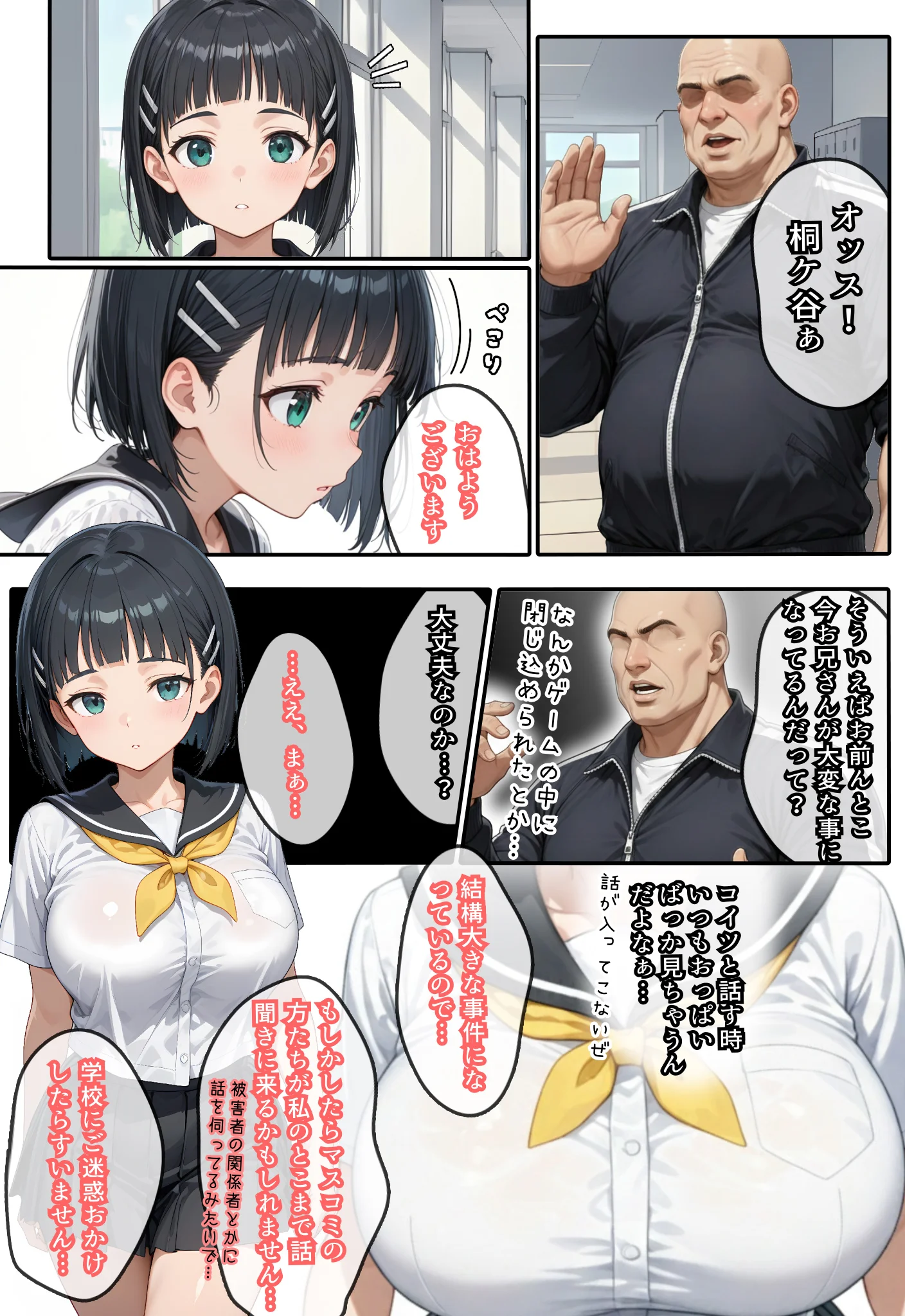 直葉に盗撮ばれてヤケになって襲っちゃった話 巨乳・競泳・スクール水着・盗撮・のぞき サンプル7ページ目（虹色演算子 - Nizy）