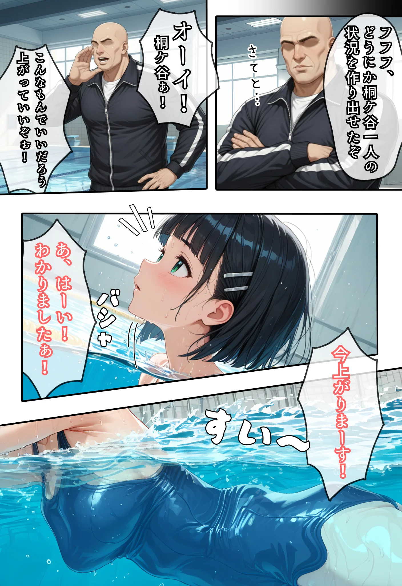 直葉に盗撮ばれてヤケになって襲っちゃった話 巨乳・競泳・スクール水着・盗撮・のぞき サンプル20ページ目（虹色演算子 - Nizy）