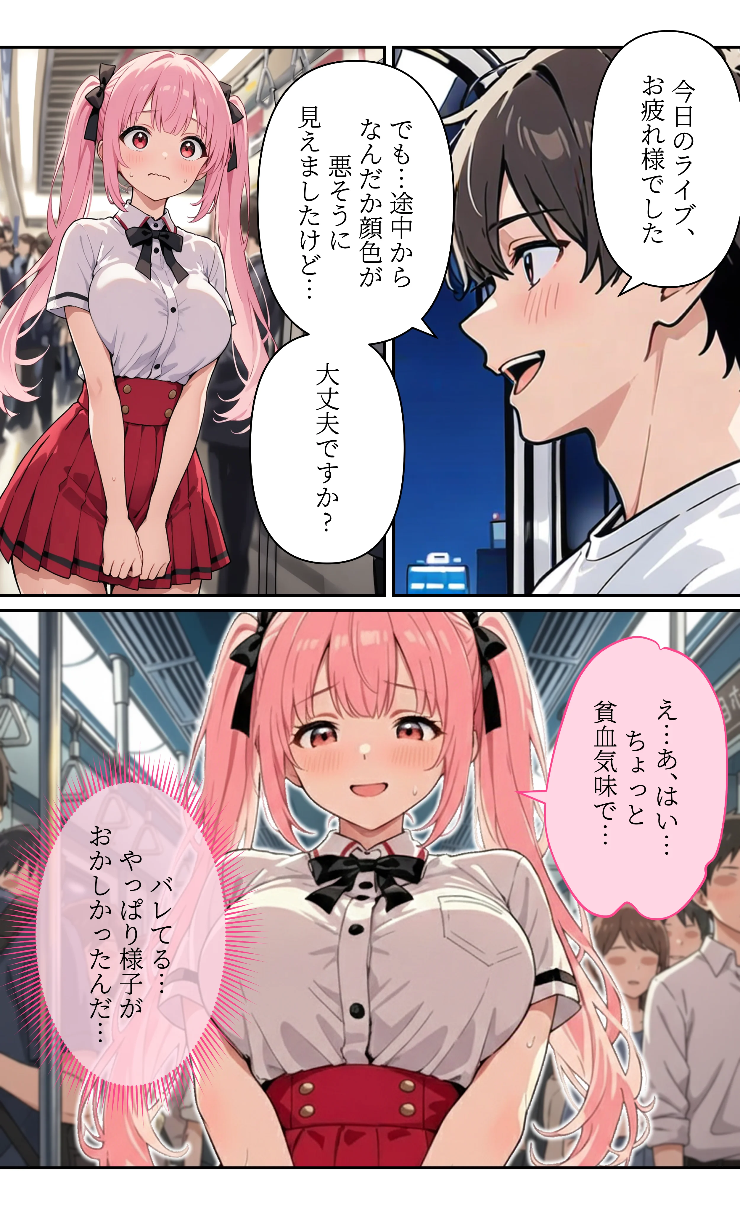 デビューは悪夢のはじまり9 〜アイコちゃんと満員電車の密着痴●に抗えない編〜 辱め・中出し・電車 サンプル11ページ目（モコヤツ）
