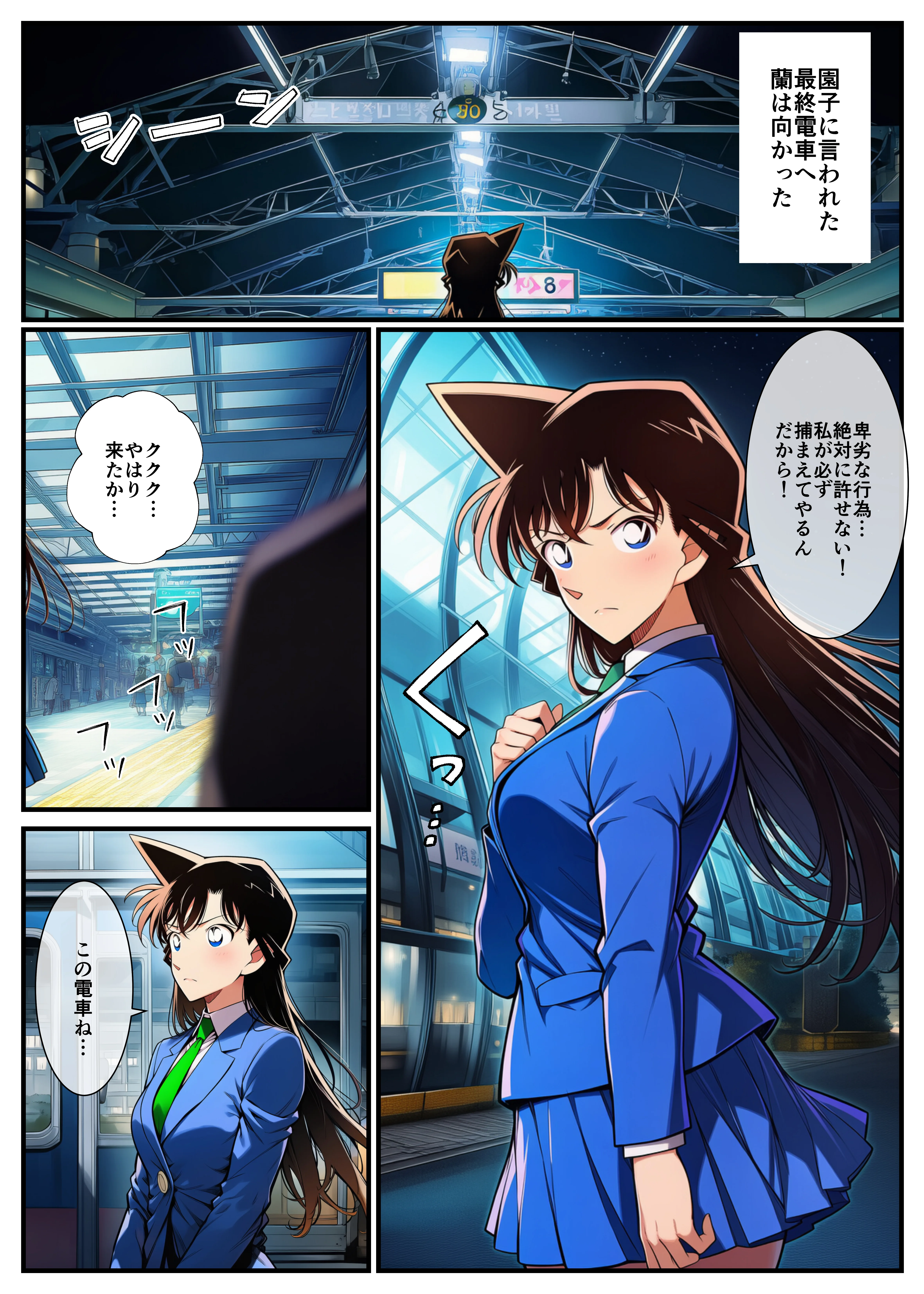【痴●電車】制服の蘭姉ちゃんが脱がされてセックスする話 拘束・辱め・羞恥 サンプル10ページ目（イッキ）