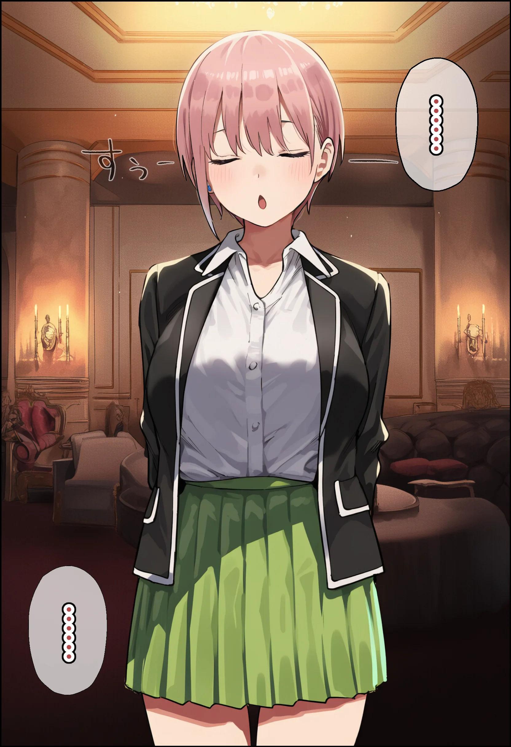 【前編】期待の若手女優・中〇一花が変態スポンサーのキモデブジジイに怪しいクスリを飲まされ、命令に絶対服従となった結果・・・青春も家族も捨て去り、醜いご主人様の子種をねだる専属ボテ腹メイドに堕ちました アイドル・メイド・中出し サンプル17ページ目(堕堕堕・堕堕堕・堕堕堕堕)