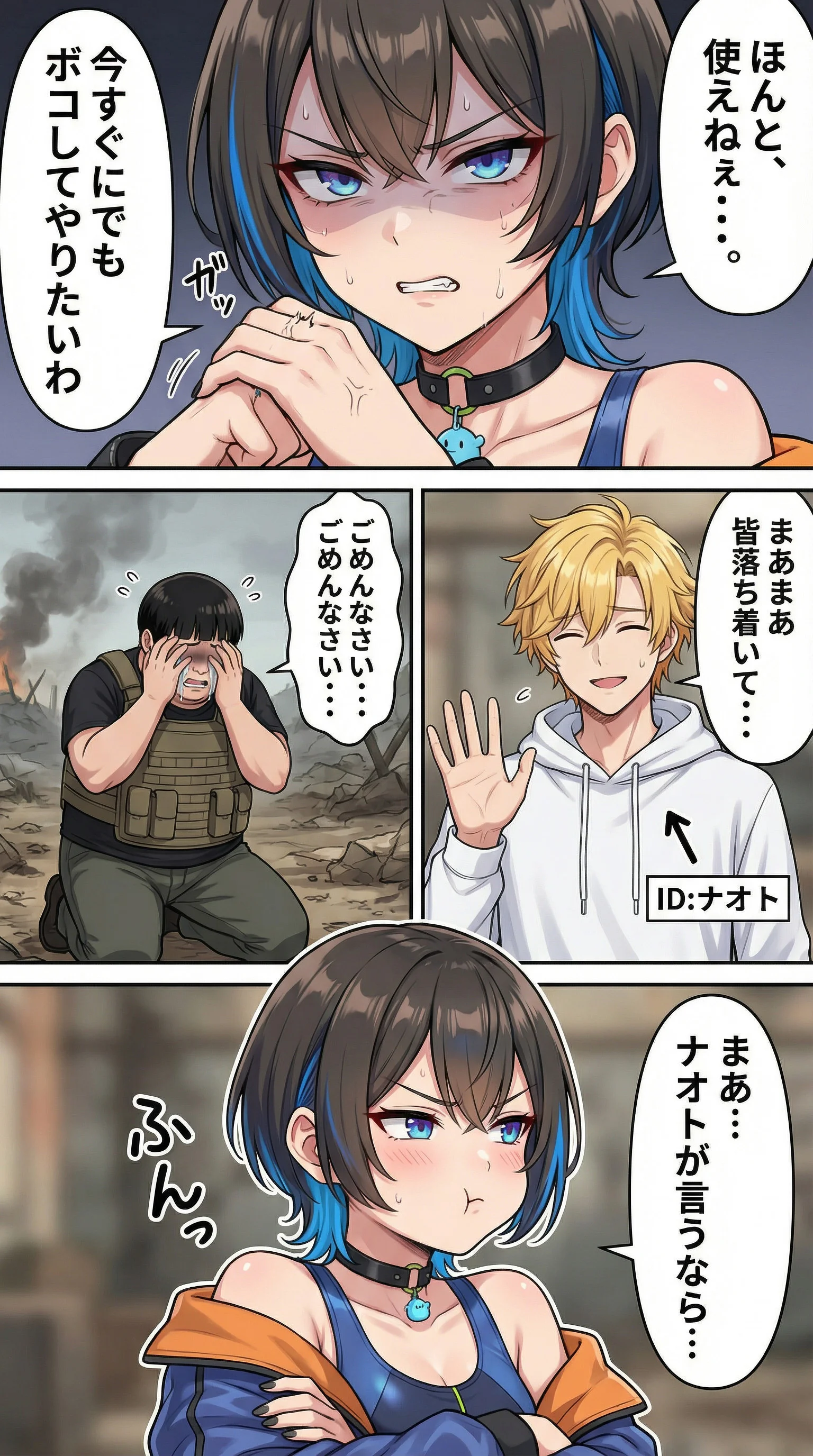 俺だけがフレンドリーファイア（味方に攻撃）できる世界 ファンタジー・屋外・戦場 サンプル7ページ目（まちょびん）