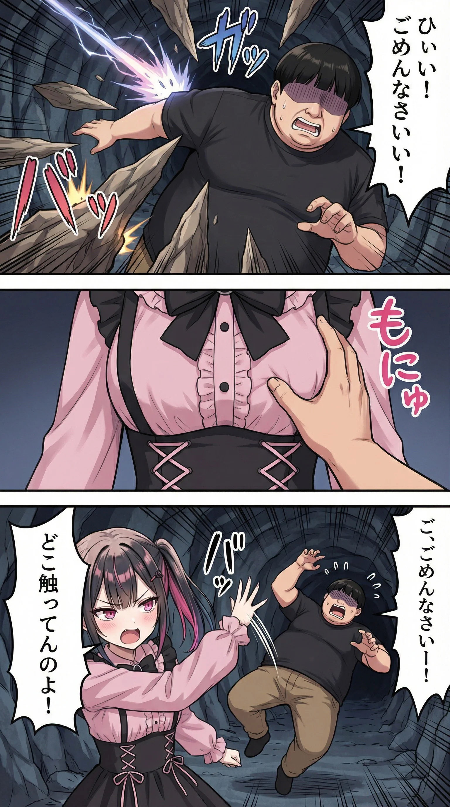 俺だけがフレンドリーファイア（味方に攻撃）できる世界 ファンタジー・屋外・戦場 サンプル17ページ目（まちょびん）