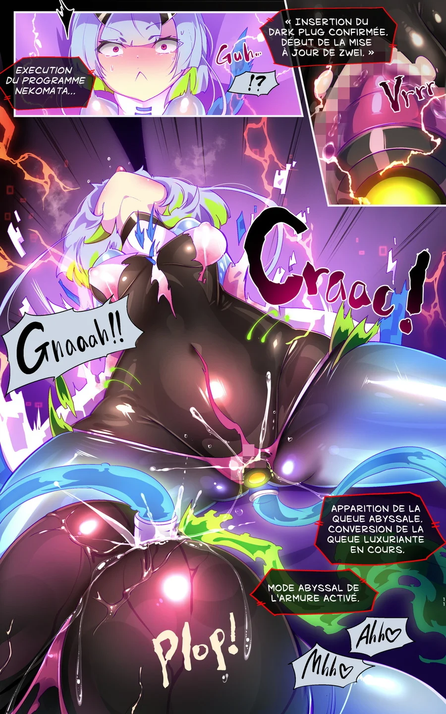 マジメな転生女体化アンドロイドが快楽攻めの果てに爆乳悪堕ちするまんが〜プリッケツァーナ・ツヴァイ〜 SF・SM・コスプレ サンプル19ページ目(やせうまロール)