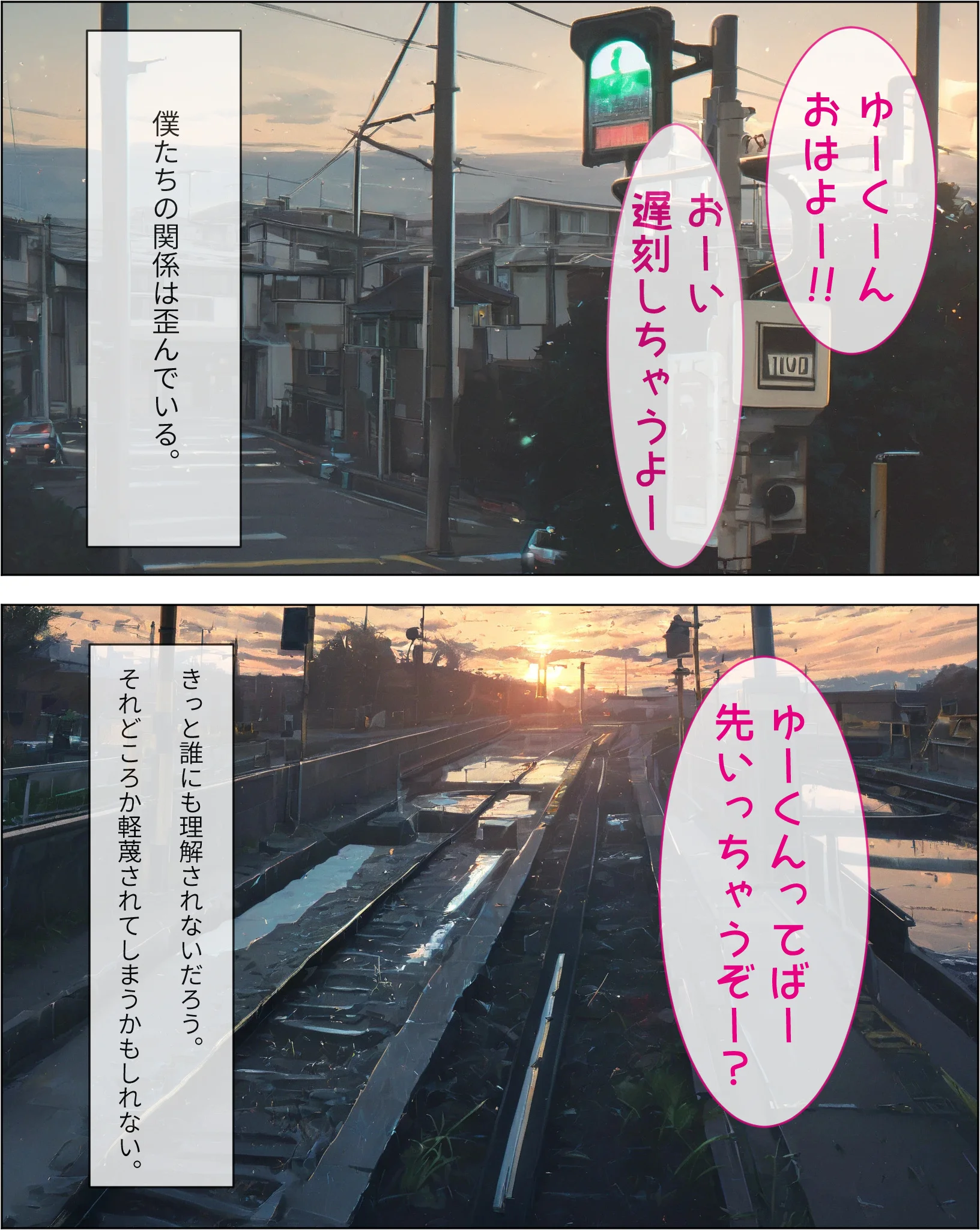 寝取られても、君が好き:第1話 伝えたいこと 拘束・辱め・ニーソックス サンプル1ページ目（歪んでますが何か？）