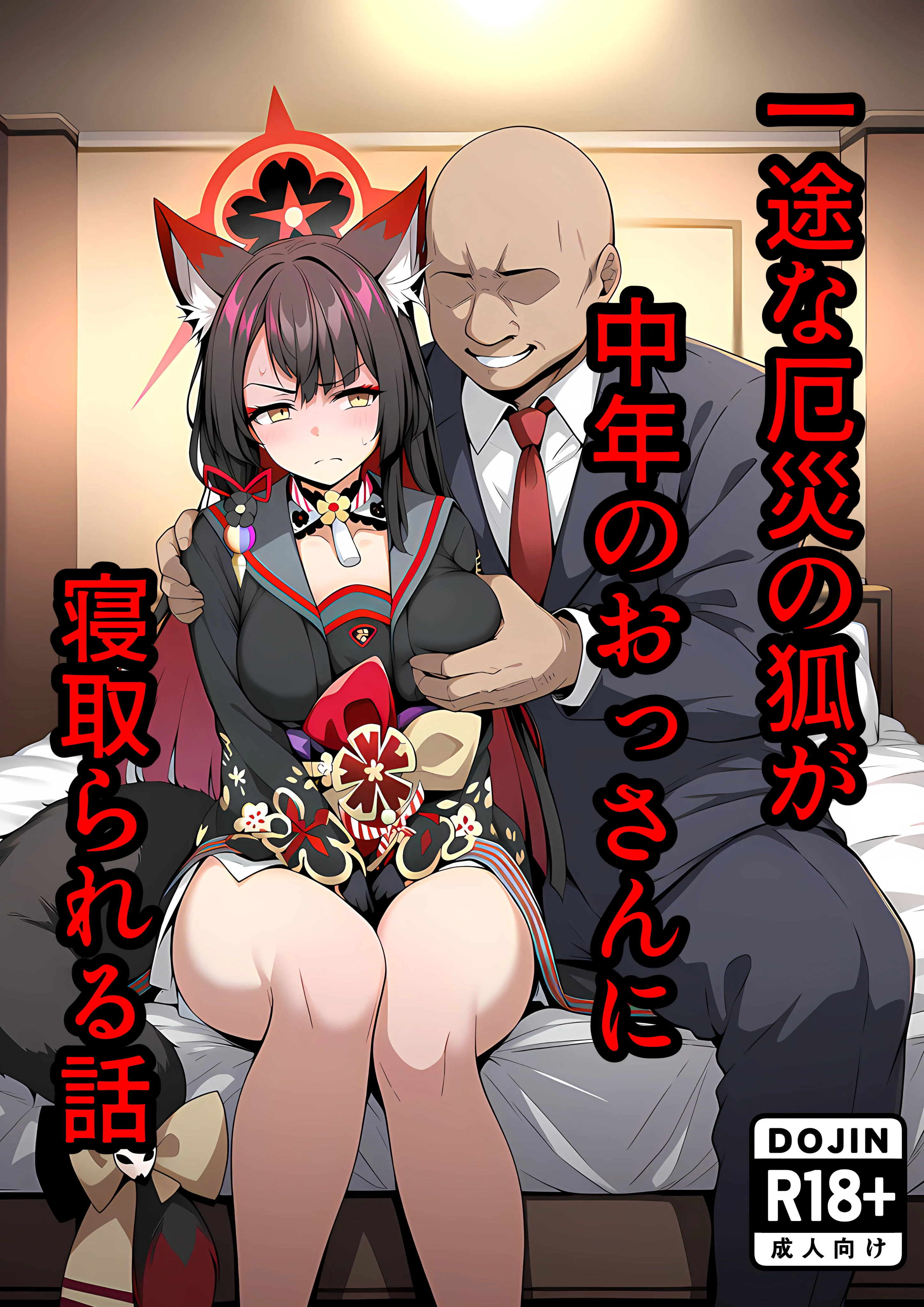 一途な厄災の狐がおっさんに寝取られる話 3P・4P・NTR・寝取られ・アナル サンプル1ページ目(山口雄太郎)