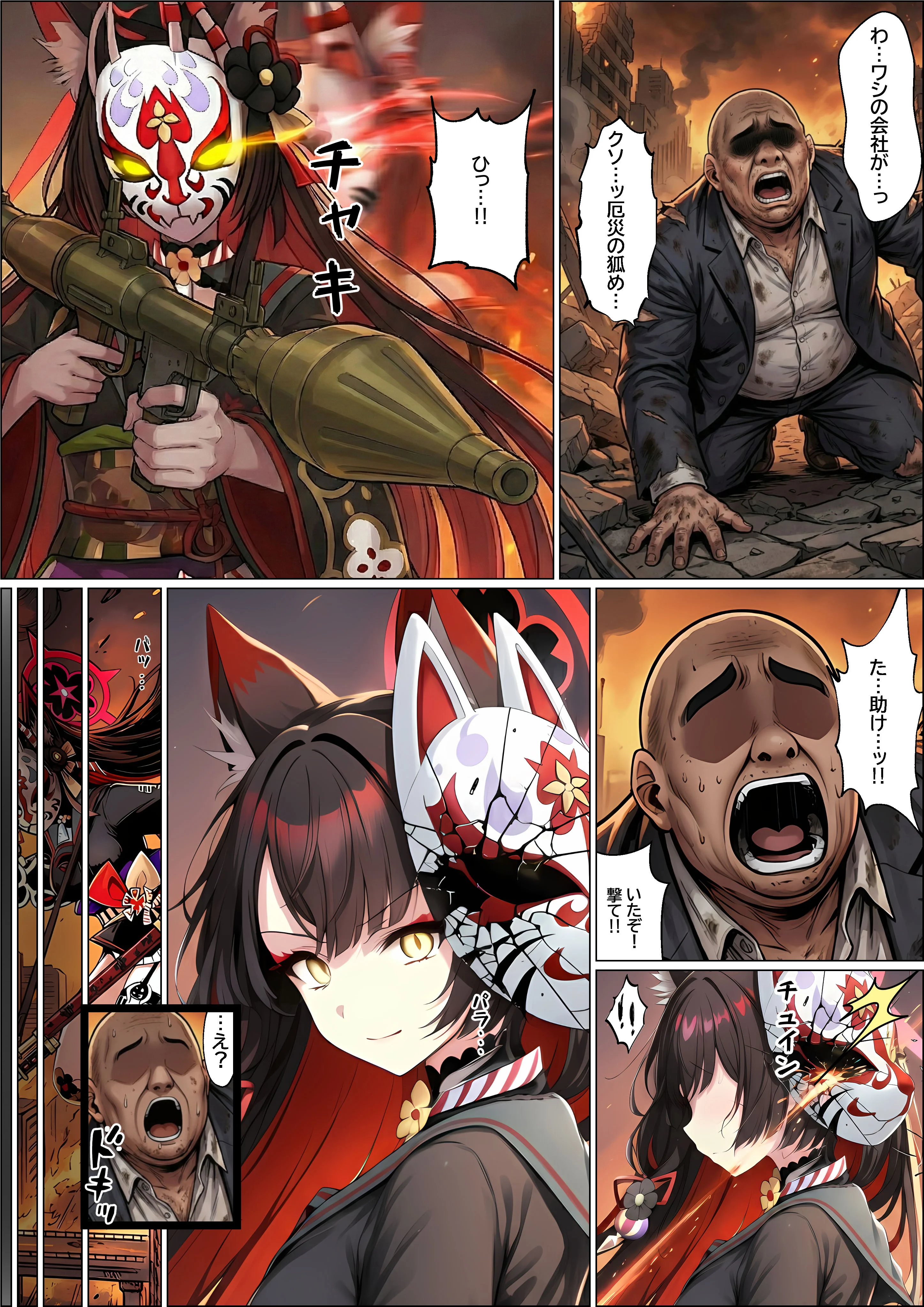 一途な厄災の狐がおっさんに寝取られる話 3P・4P・NTR・寝取られ・アナル サンプル3ページ目(山口雄太郎)