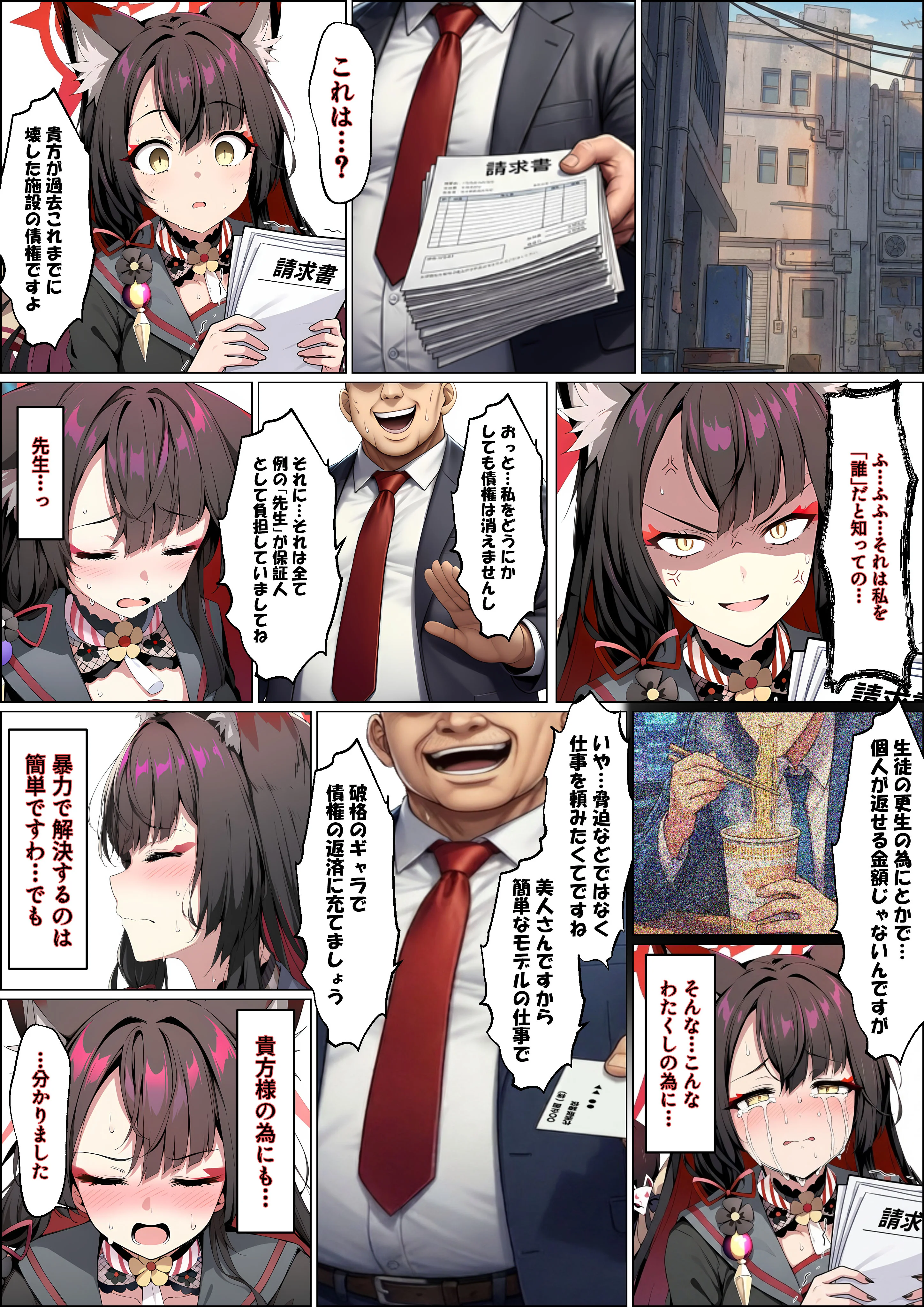 一途な厄災の狐がおっさんに寝取られる話 3P・4P・NTR・寝取られ・アナル サンプル9ページ目(山口雄太郎)