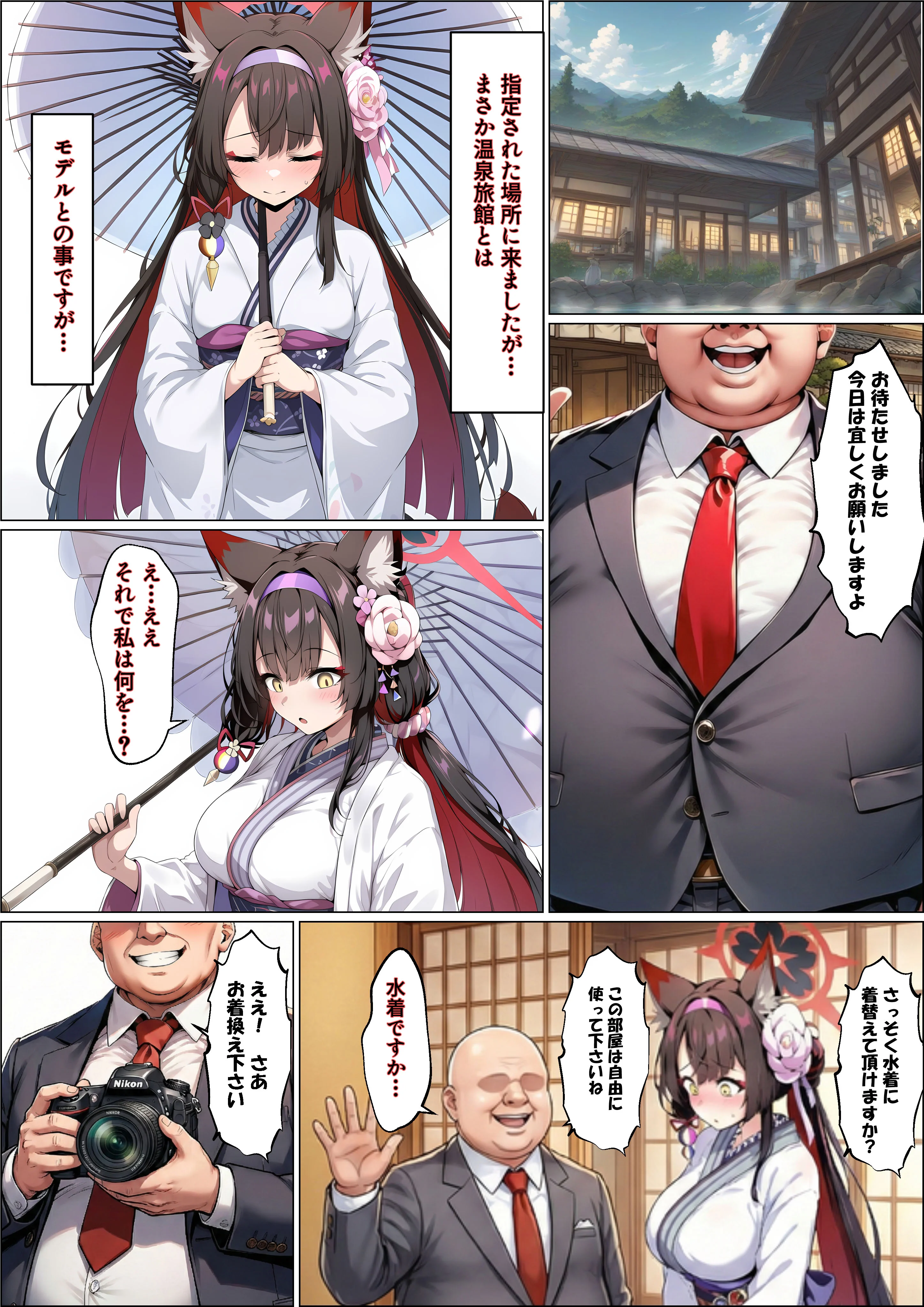 一途な厄災の狐がおっさんに寝取られる話 3P・4P・NTR・寝取られ・アナル サンプル10ページ目(山口雄太郎)