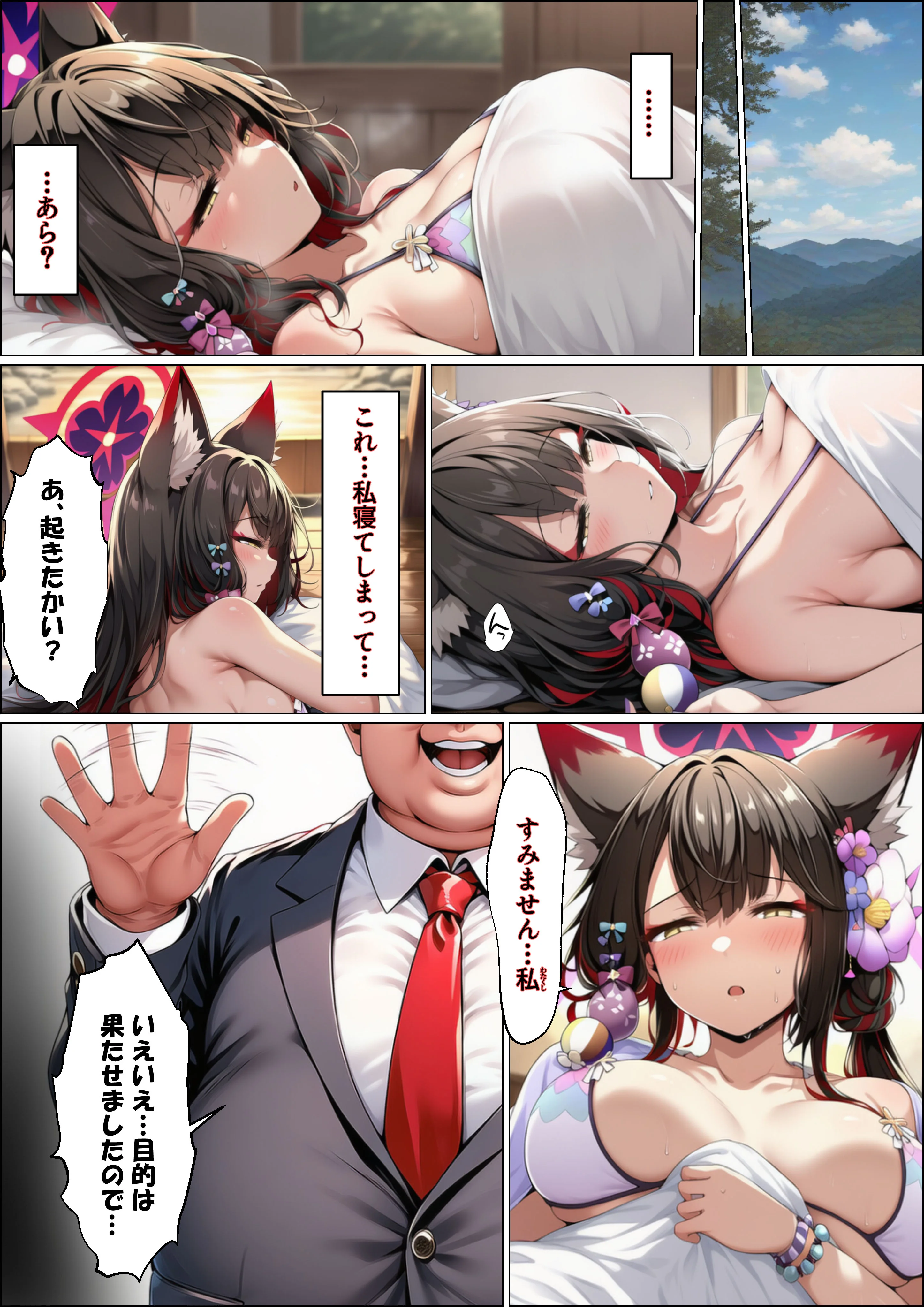 一途な厄災の狐がおっさんに寝取られる話 3P・4P・NTR・寝取られ・アナル サンプル14ページ目(山口雄太郎)