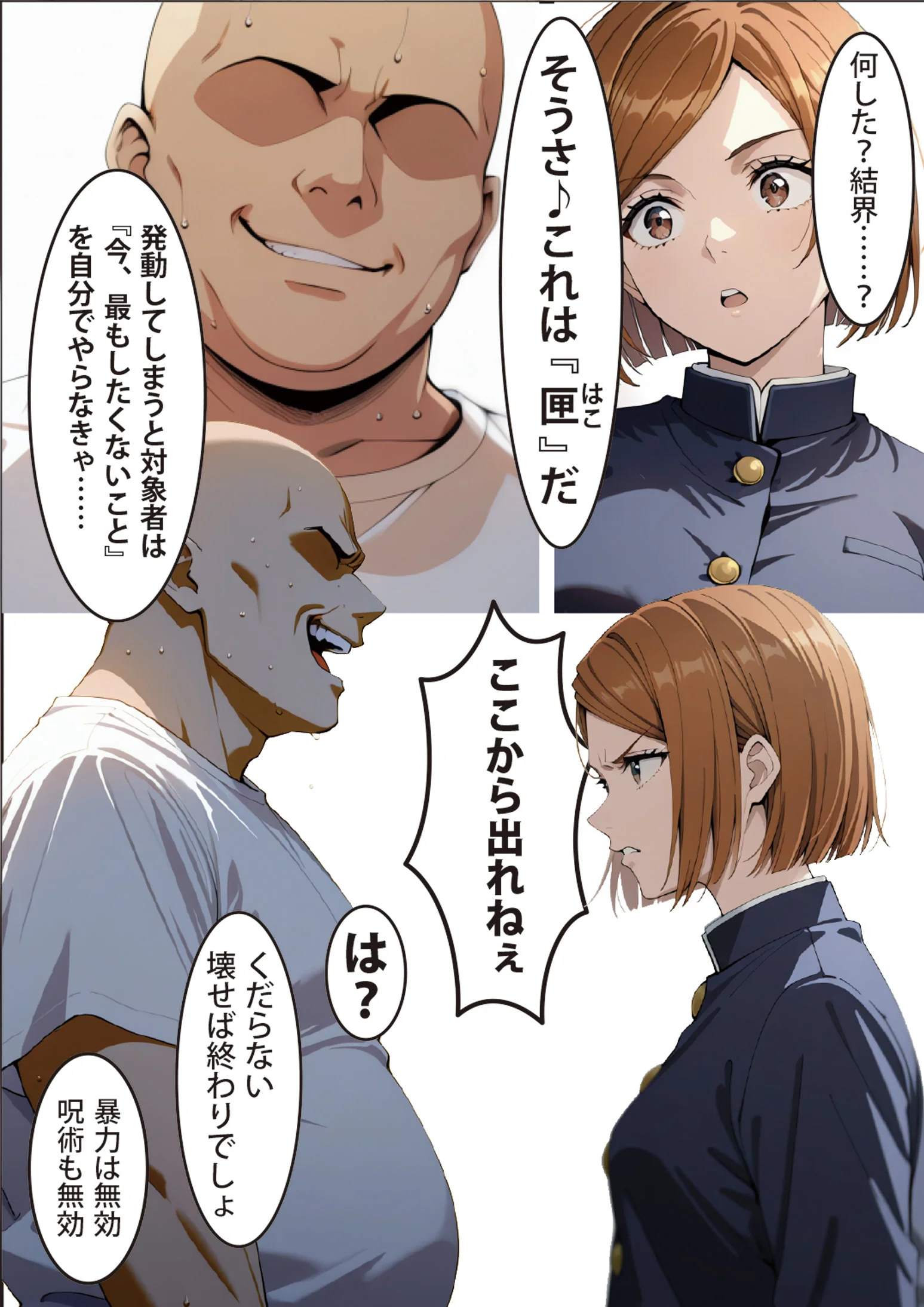 逆願匣【SEXしないと出られない部屋・釘崎○薔薇編】 ツンデレ・フェラ・中出し サンプル8ページ目(げんかん)