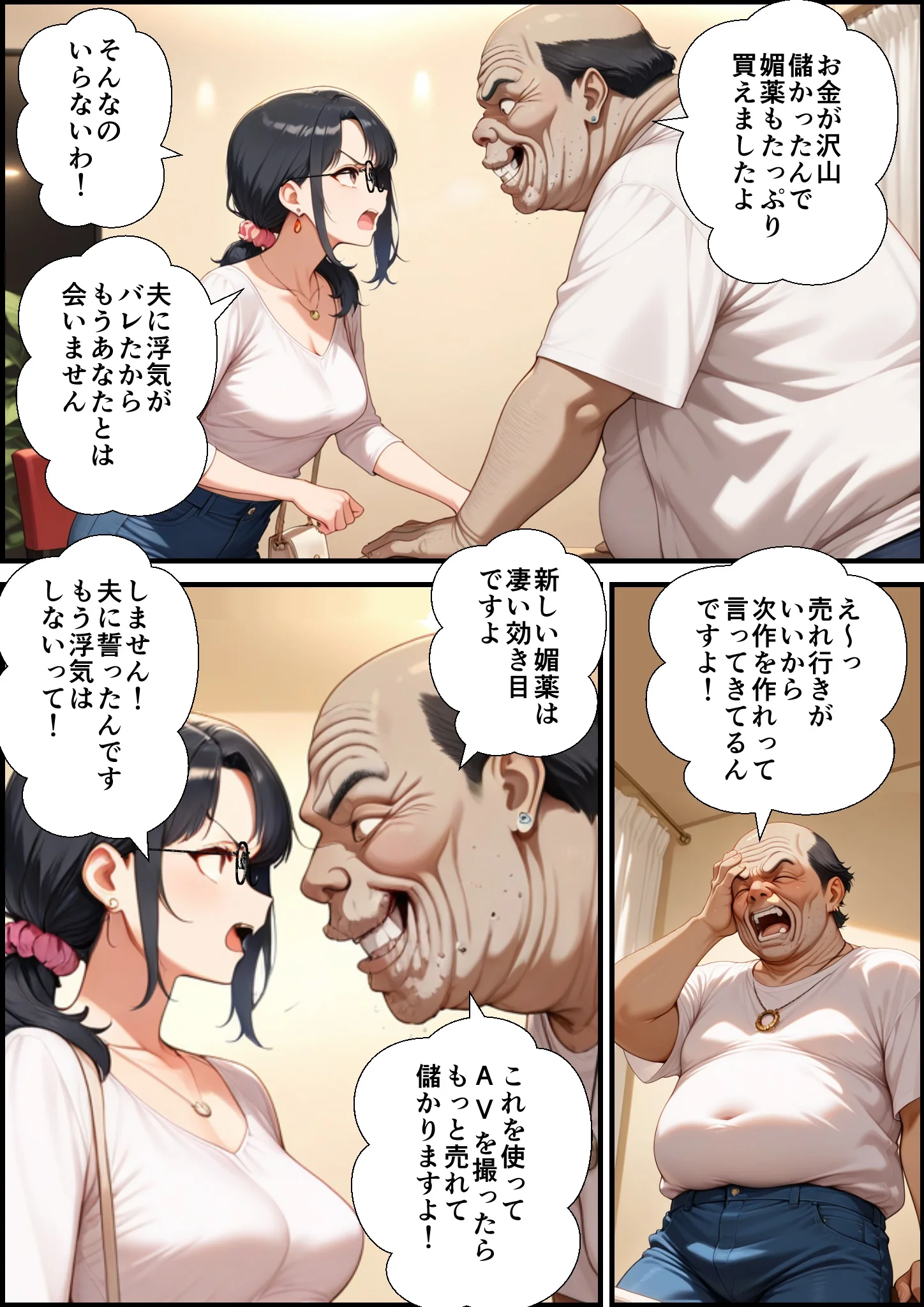 妻が毒オジに六たび媚薬を盛られた件〜最終決戦編 NTR・寝取られ・オナニー・フェラ サンプル18ページ目(鮫島猛)