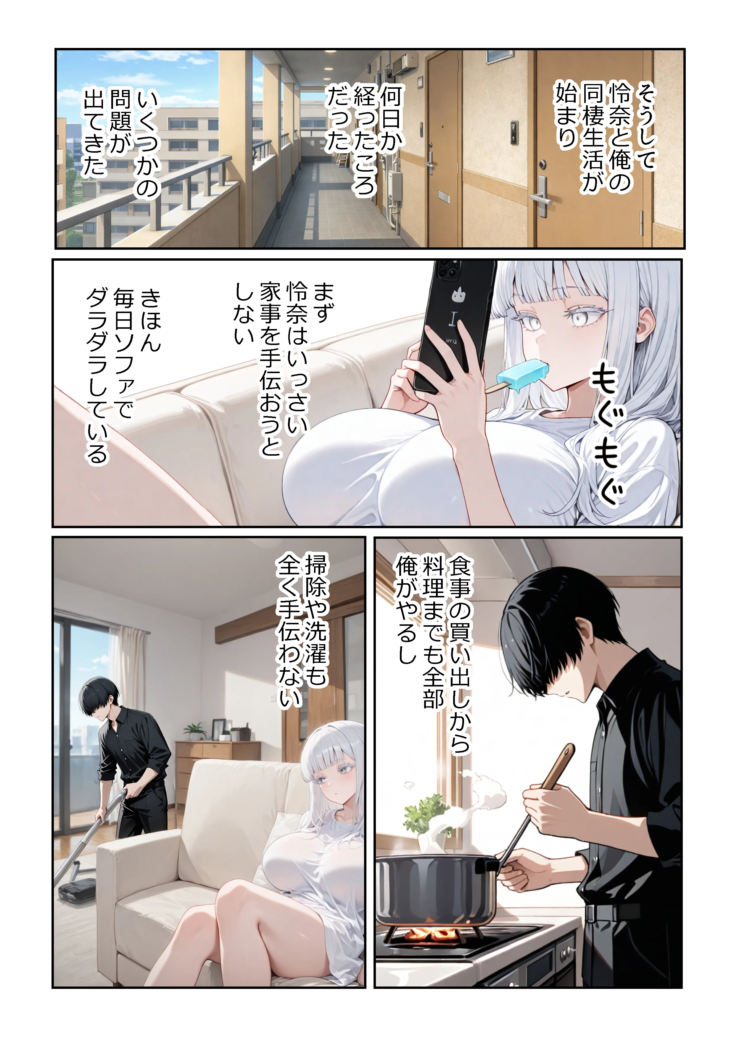 チ〇コがイライラする娘 オナニー・パイズリ・フェラ サンプル23ページ目(ようろうのたき)