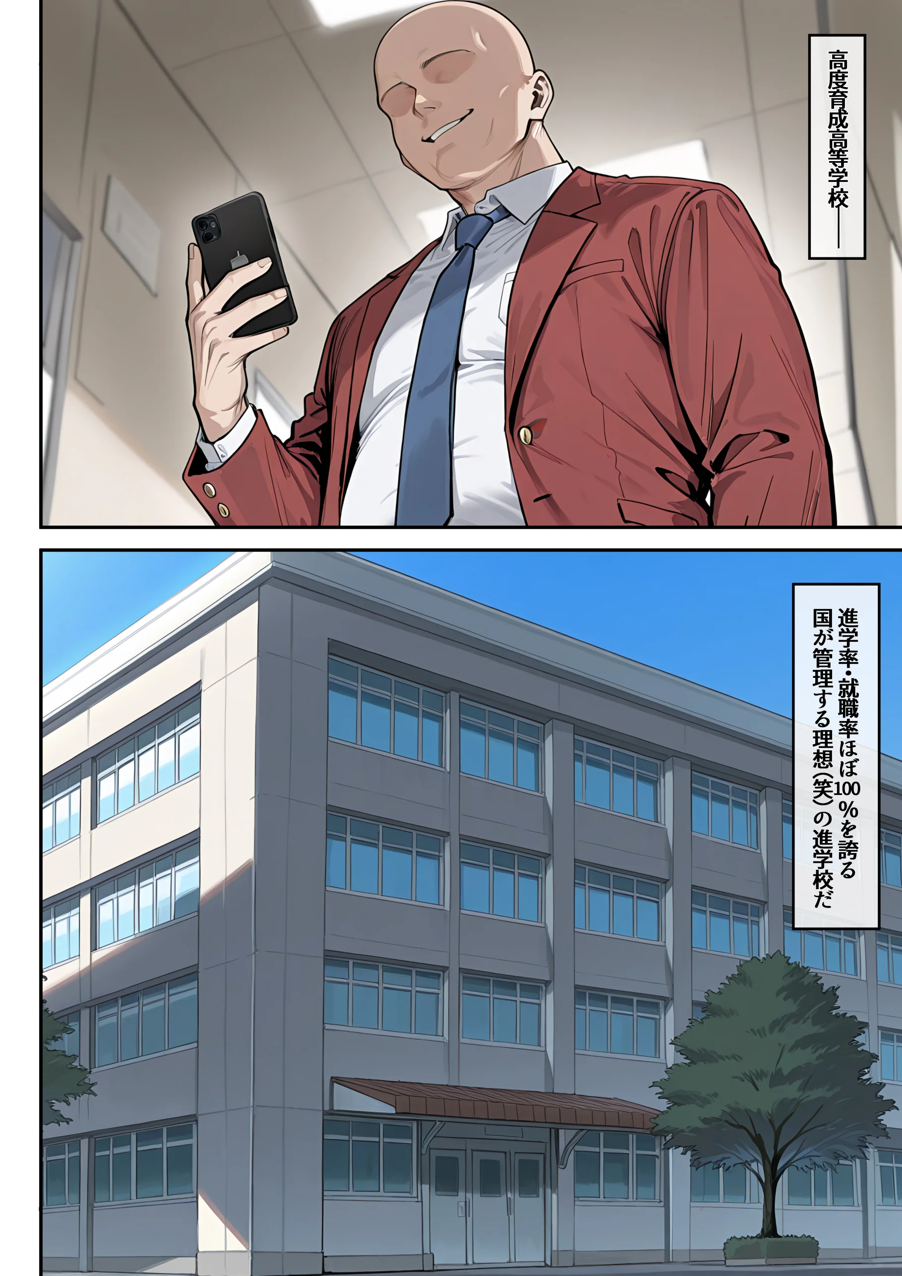 ようこそ学力至上主義の教室へ 3P・4P・不倫・中出し サンプル1ページ目(だまご屋)