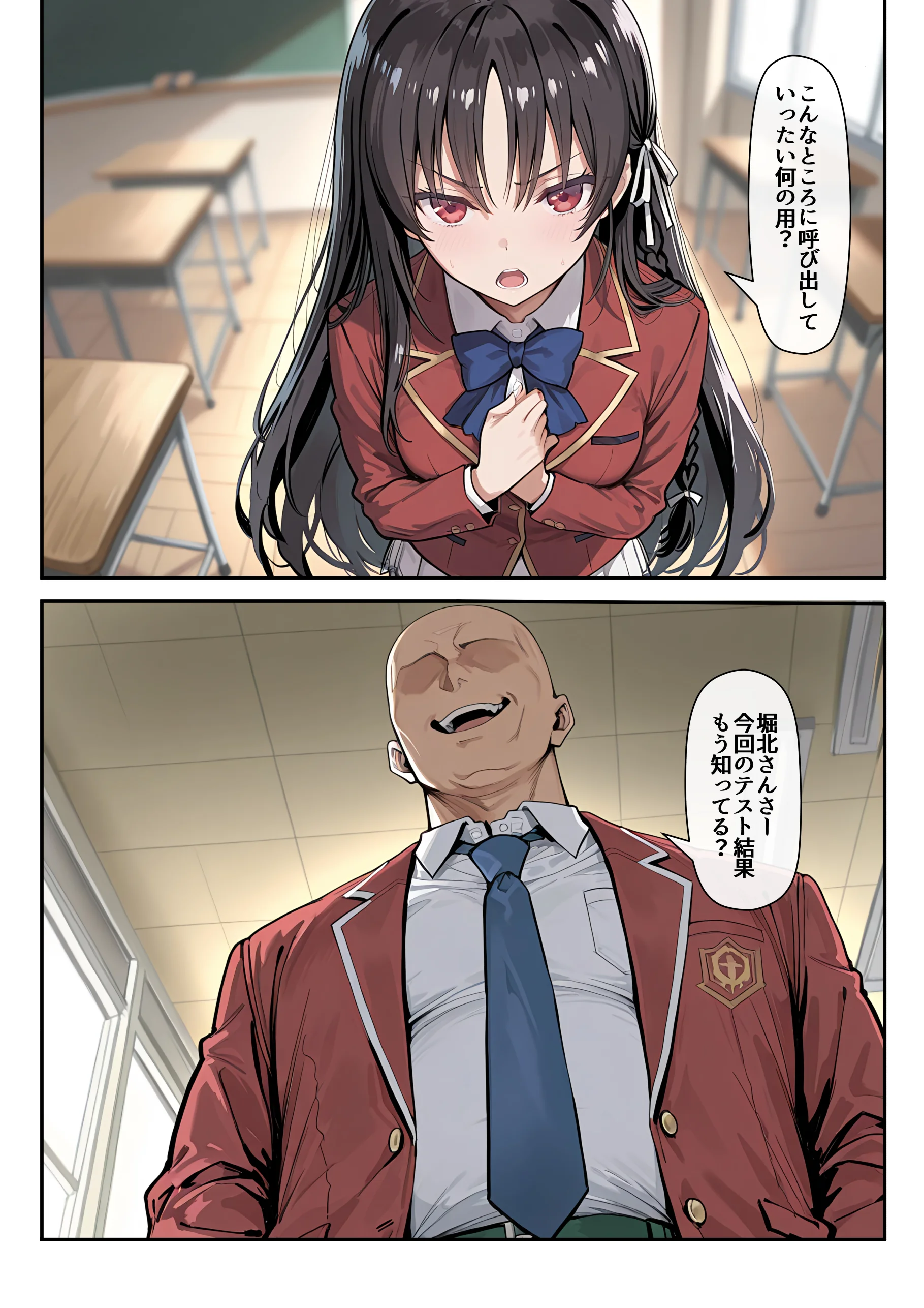 ようこそ学力至上主義の教室へ 3P・4P・不倫・中出し サンプル9ページ目(だまご屋)