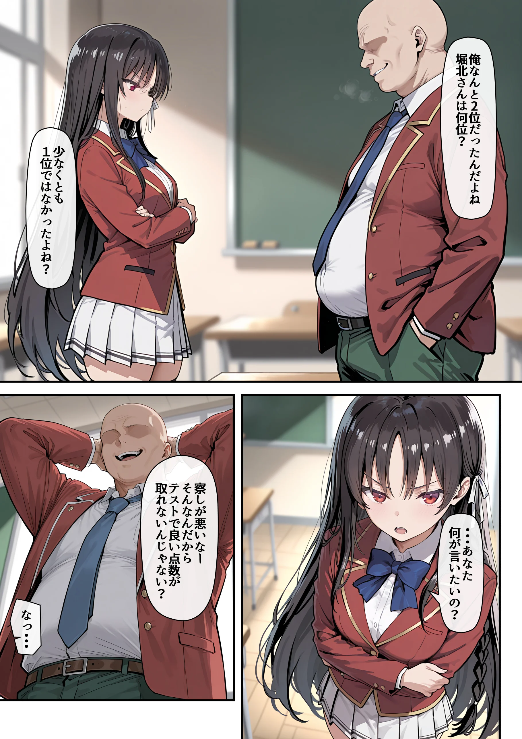 ようこそ学力至上主義の教室へ 3P・4P・不倫・中出し サンプル10ページ目(だまご屋)