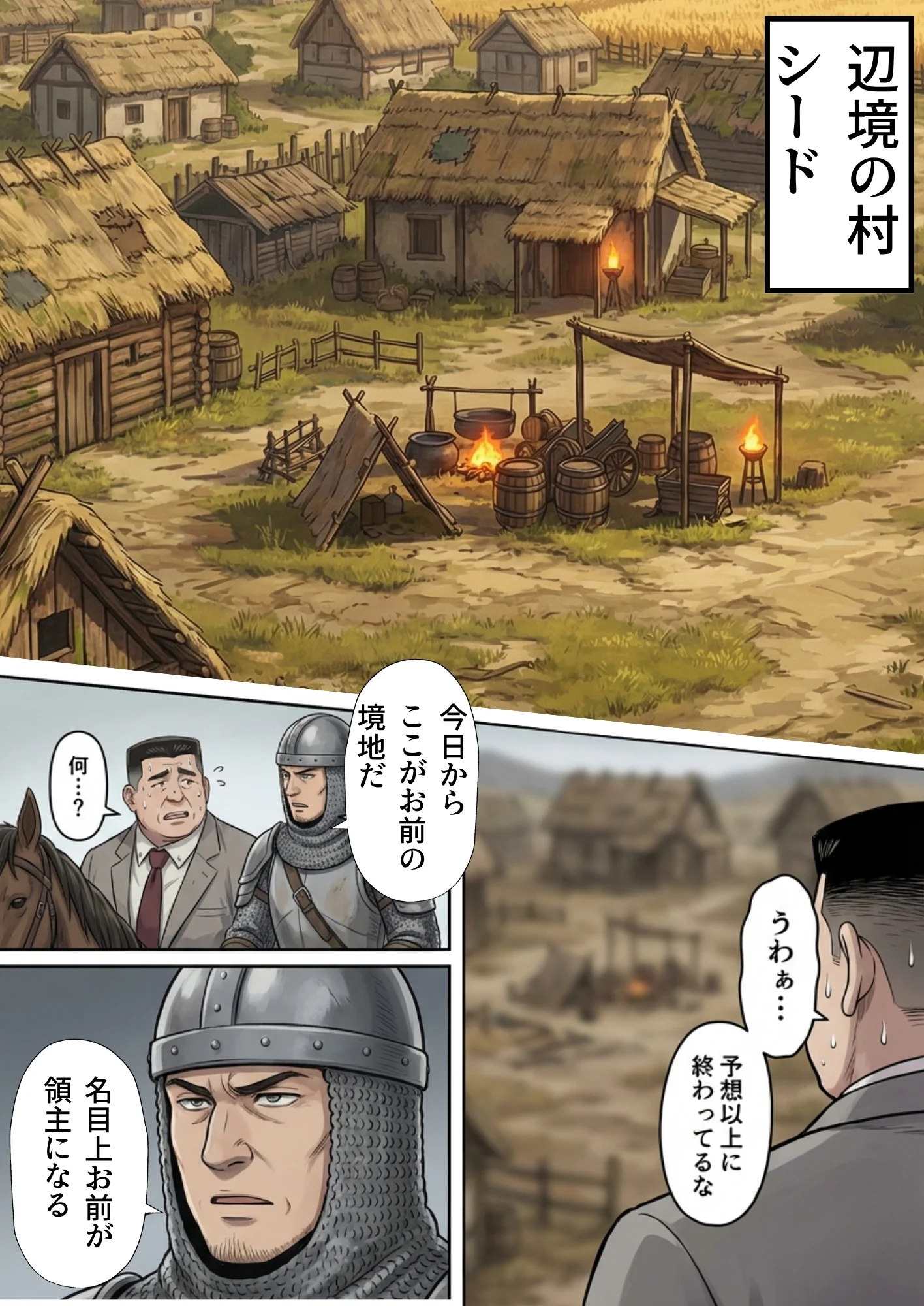 【異世界召喚】追放された種付けおじさん、辺境でハーレム悪徳領主になる ファンタジー・処女・中出し サンプル22ページ目（竿役が種付けおじさんじゃないとヌケないんだが・・・）