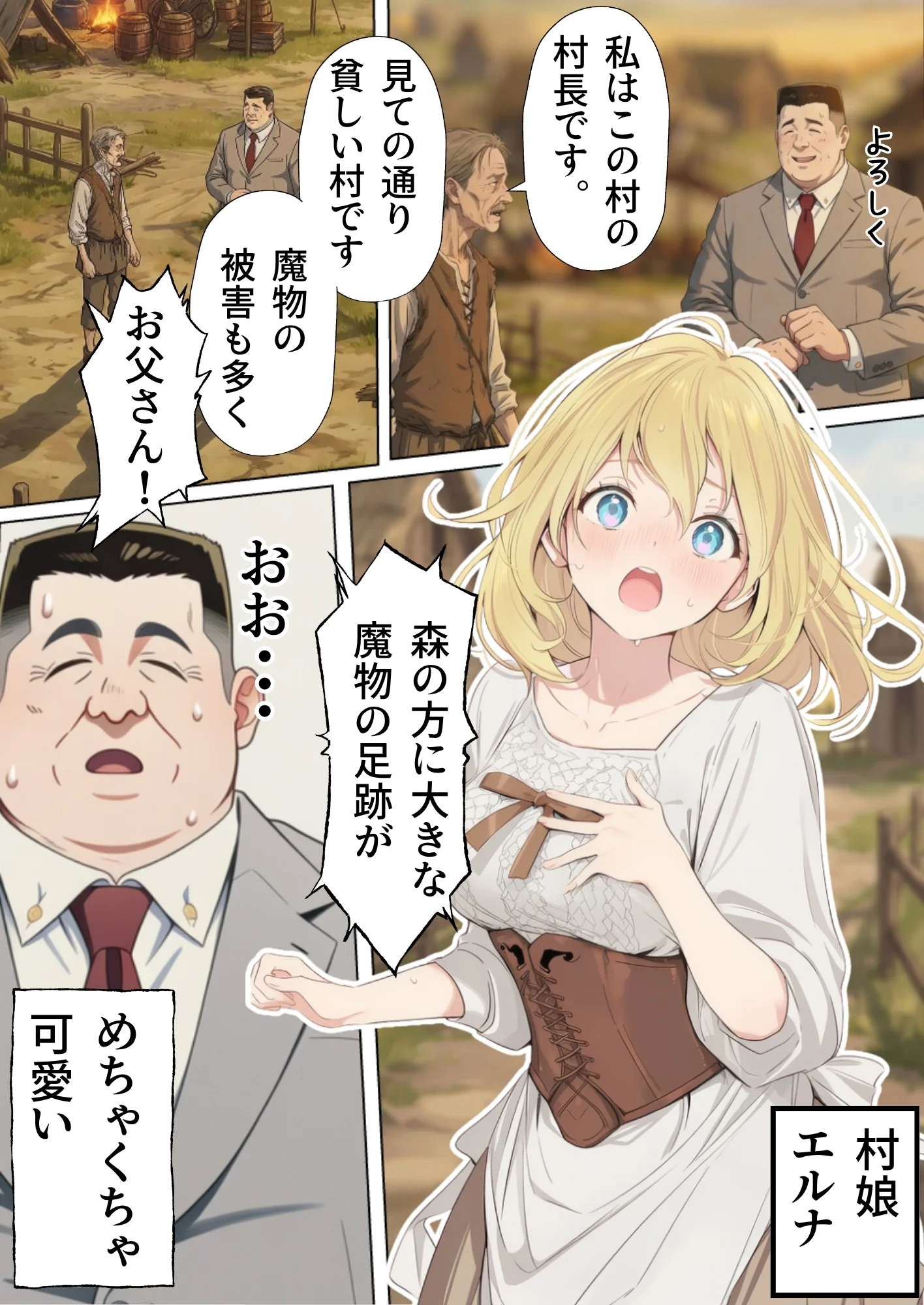 【異世界召喚】追放された種付けおじさん、辺境でハーレム悪徳領主になる ファンタジー・処女・中出し サンプル26ページ目（竿役が種付けおじさんじゃないとヌケないんだが・・・）