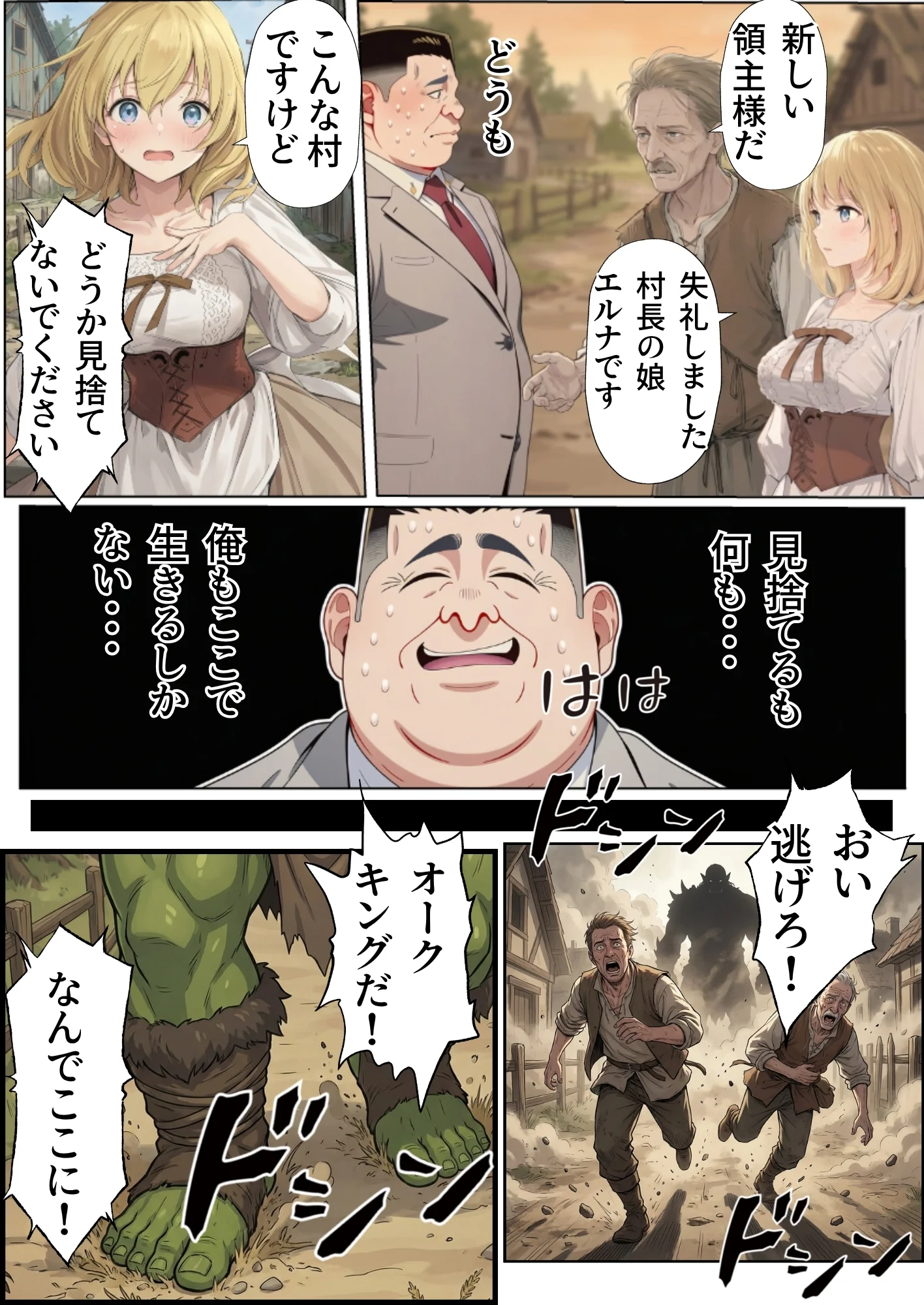 【異世界召喚】追放された種付けおじさん、辺境でハーレム悪徳領主になる ファンタジー・処女・中出し サンプル28ページ目（竿役が種付けおじさんじゃないとヌケないんだが・・・）
