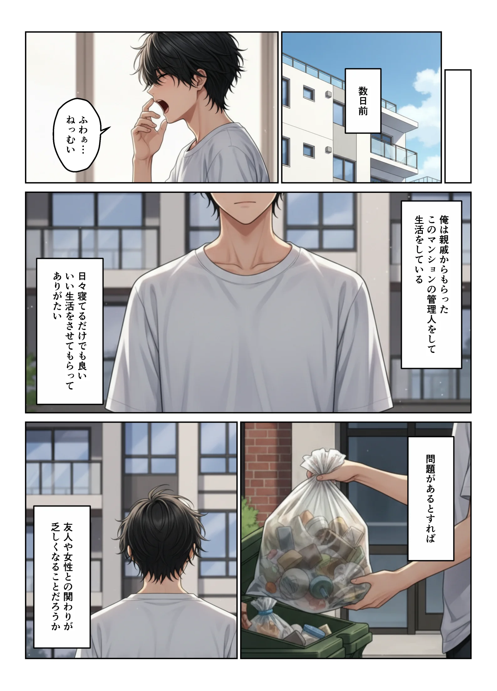 ギャル姉妹丼  美人ギャル三姉妹と管理人くんのハーレム生活 3P・4P・ギャル・デカチン・巨根 サンプル5ページ目(ヌキっぱなし)