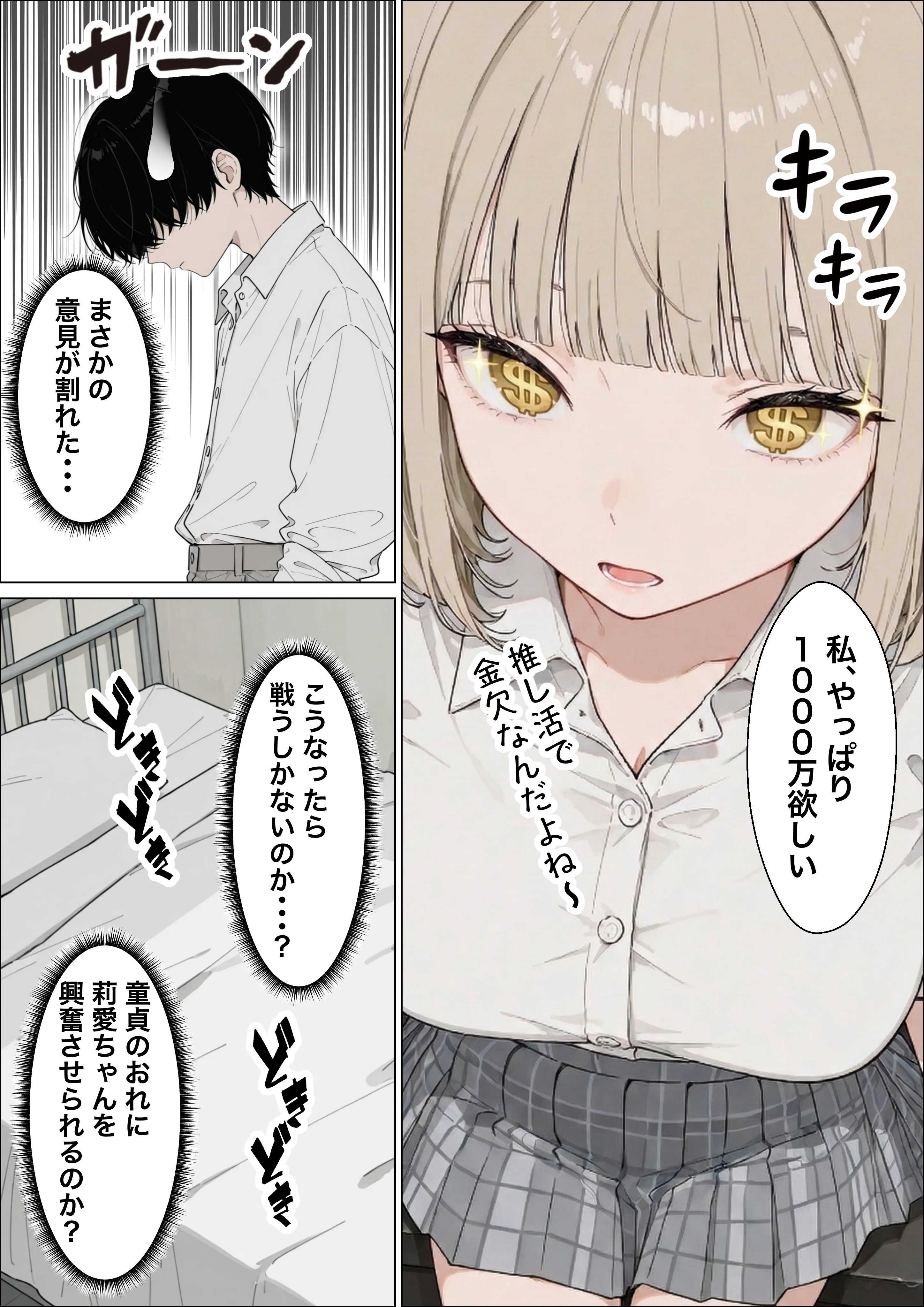 お金好きのダウナーギャルと賞金1000万懸け興奮度メーター我慢バトルで潮だくセックス ギャル・ダウナー・フェラ サンプル17ページ目(たむりん)