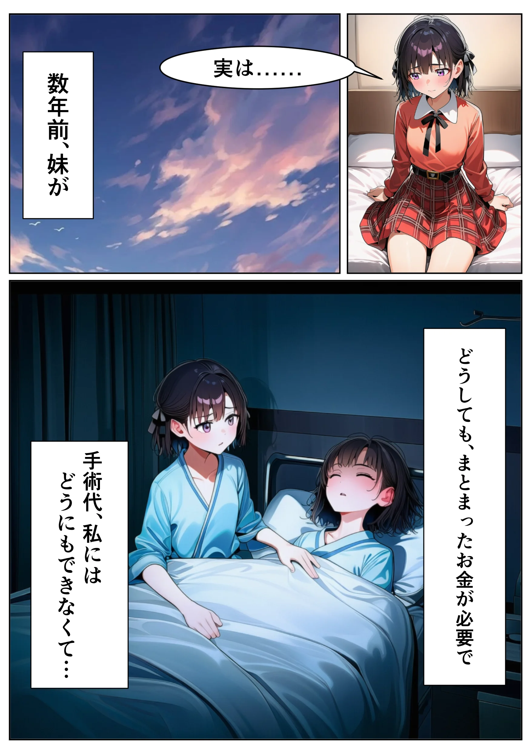 妹の手術代のために…最低な条件を呑んだ清楚なお姉ちゃんが、屈辱と快楽に溺れて堕ちるまで。 アヘ顔・おもちゃ・お姉さん サンプル3ページ目(はのぞのくん)