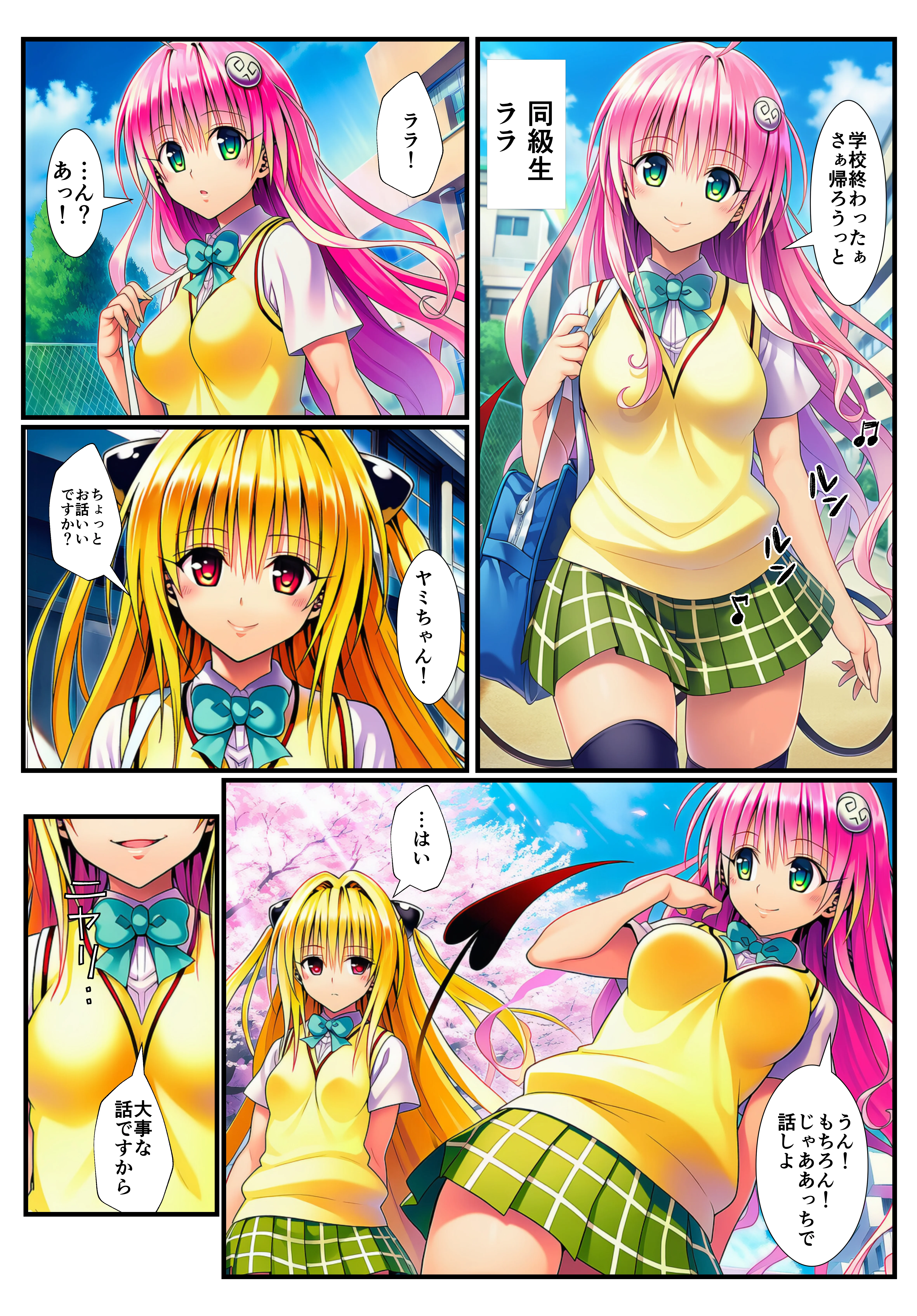 【ネトラレとらぶる】ヤミとララの誘惑 NTR・寝取られ・フェラ・ラブコメ サンプル8ページ目(イッキ)