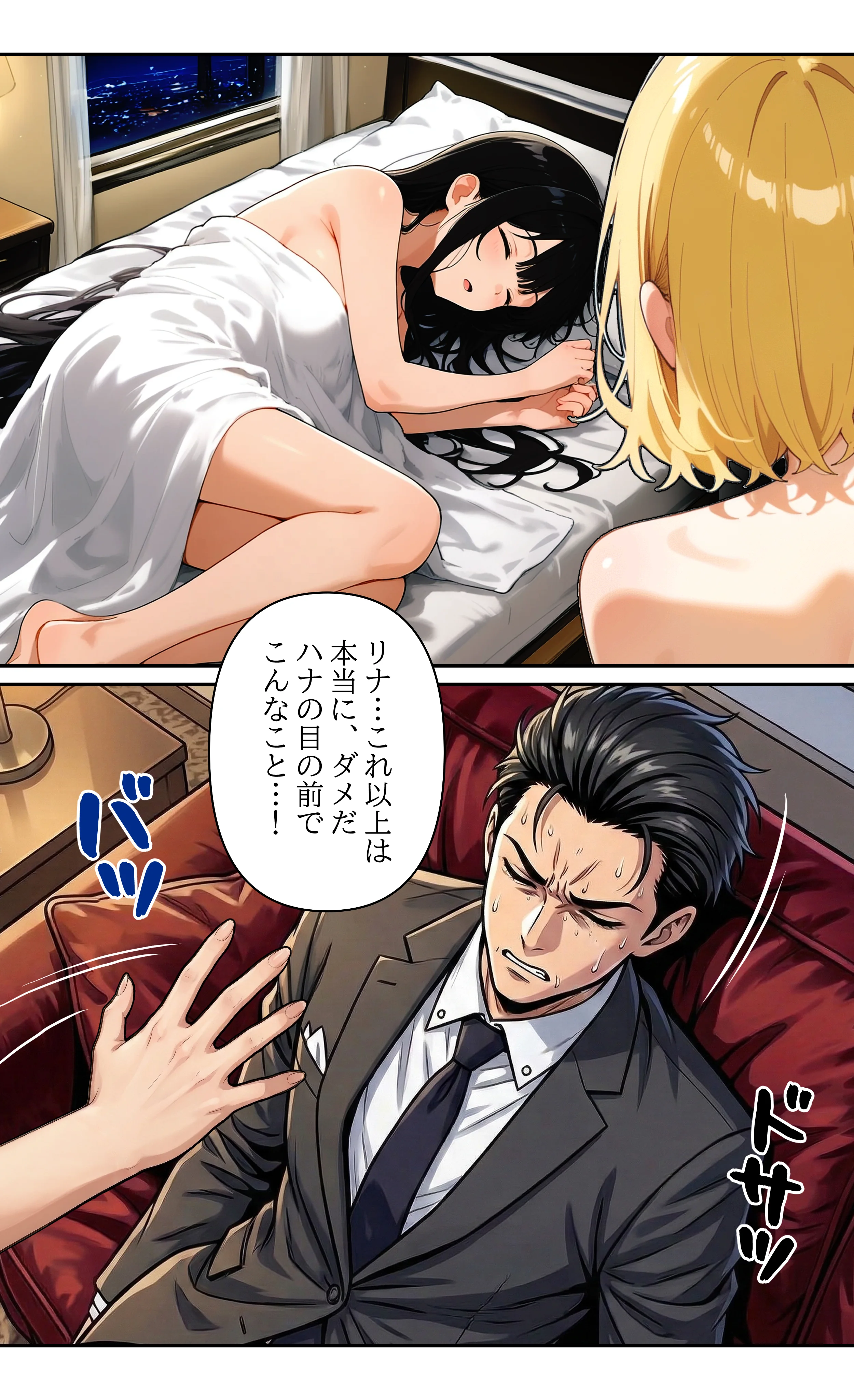 デビューは悪夢のはじまり11 〜リナちゃんと眠れる姉の傍らで止まらない沈黙の快楽編〜 アイドル・芸能人・中出し・金髪 サンプル18ページ目（モコヤツ）