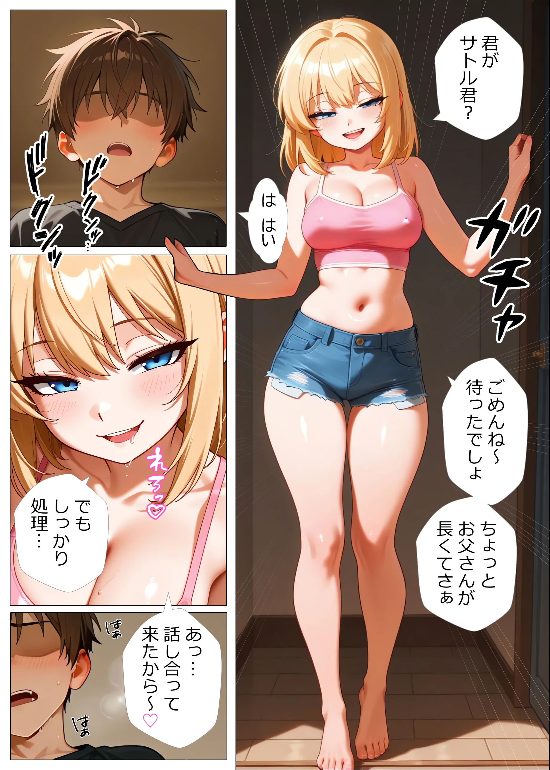 ギャル家庭教師がやって来た！？〜Simple Series1〜 ギャグ・コメディ・ギャル・パイズリ サンプル2ページ目(シャケ弁当)