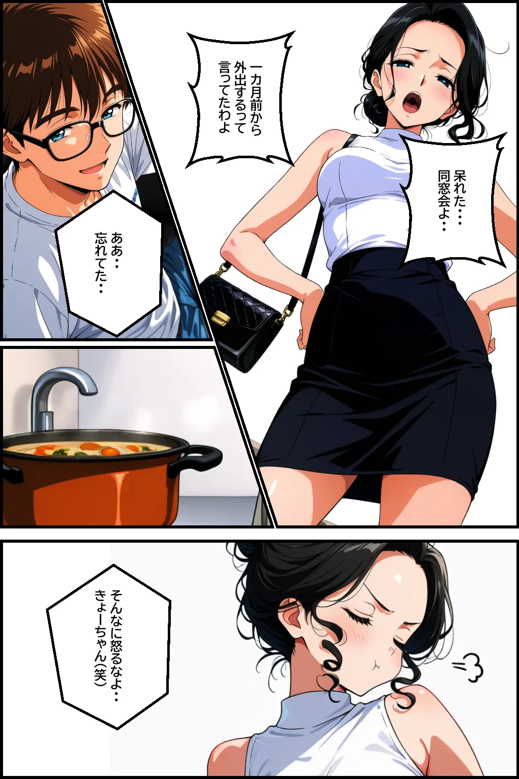 【1話無料】ねとられ同窓会（前編）〜現役A●男優の標的は熟れた人妻の肉体〜 NTR・寝取られ・フェラ・中出し サンプル7ページ目(ピンク堂書店)