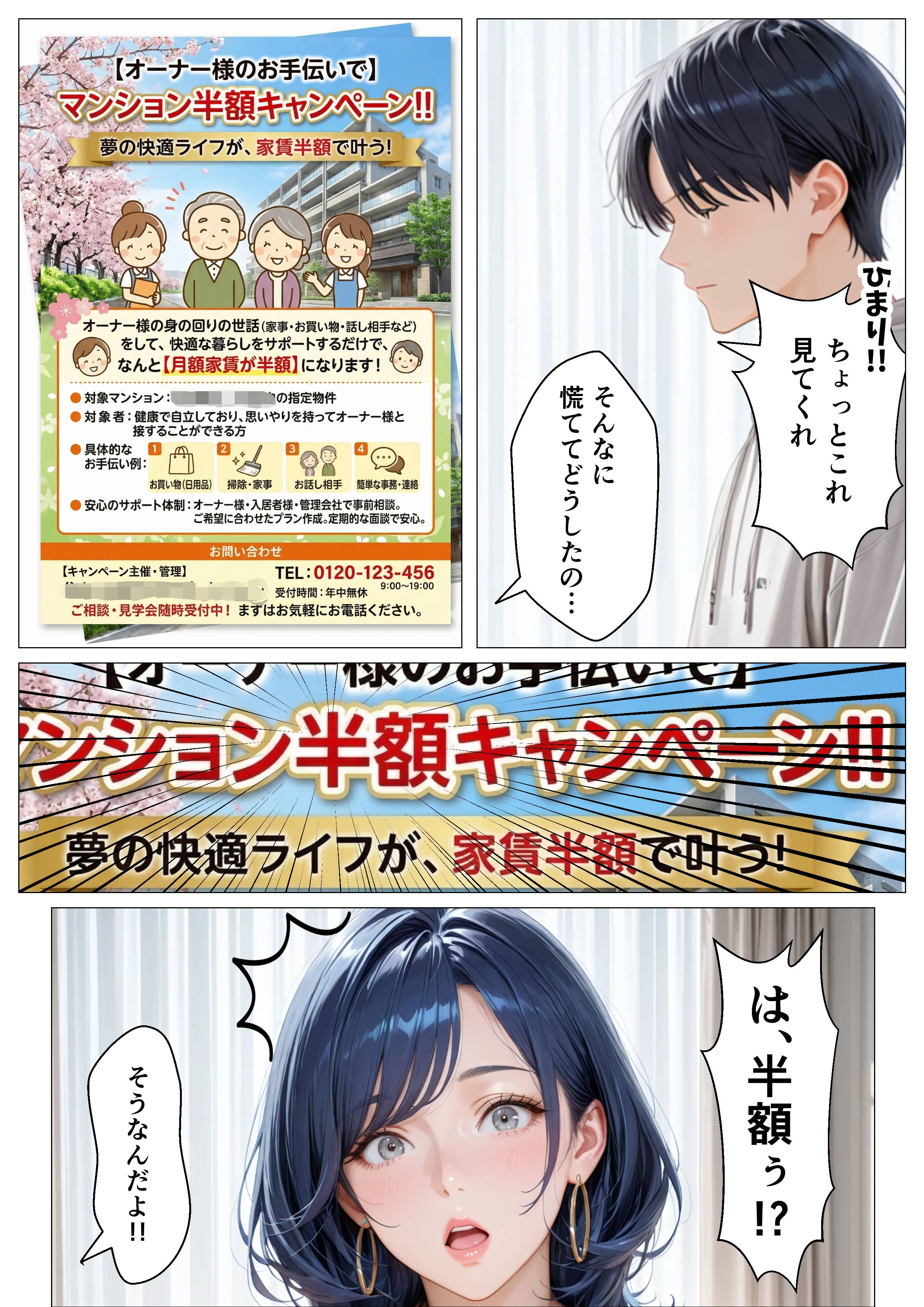 孕ませアパート 親子揃って完全に堕ちるまで NTR・寝取られ・デカチン・巨根・ハーレム サンプル4ページ目(オナット製造)