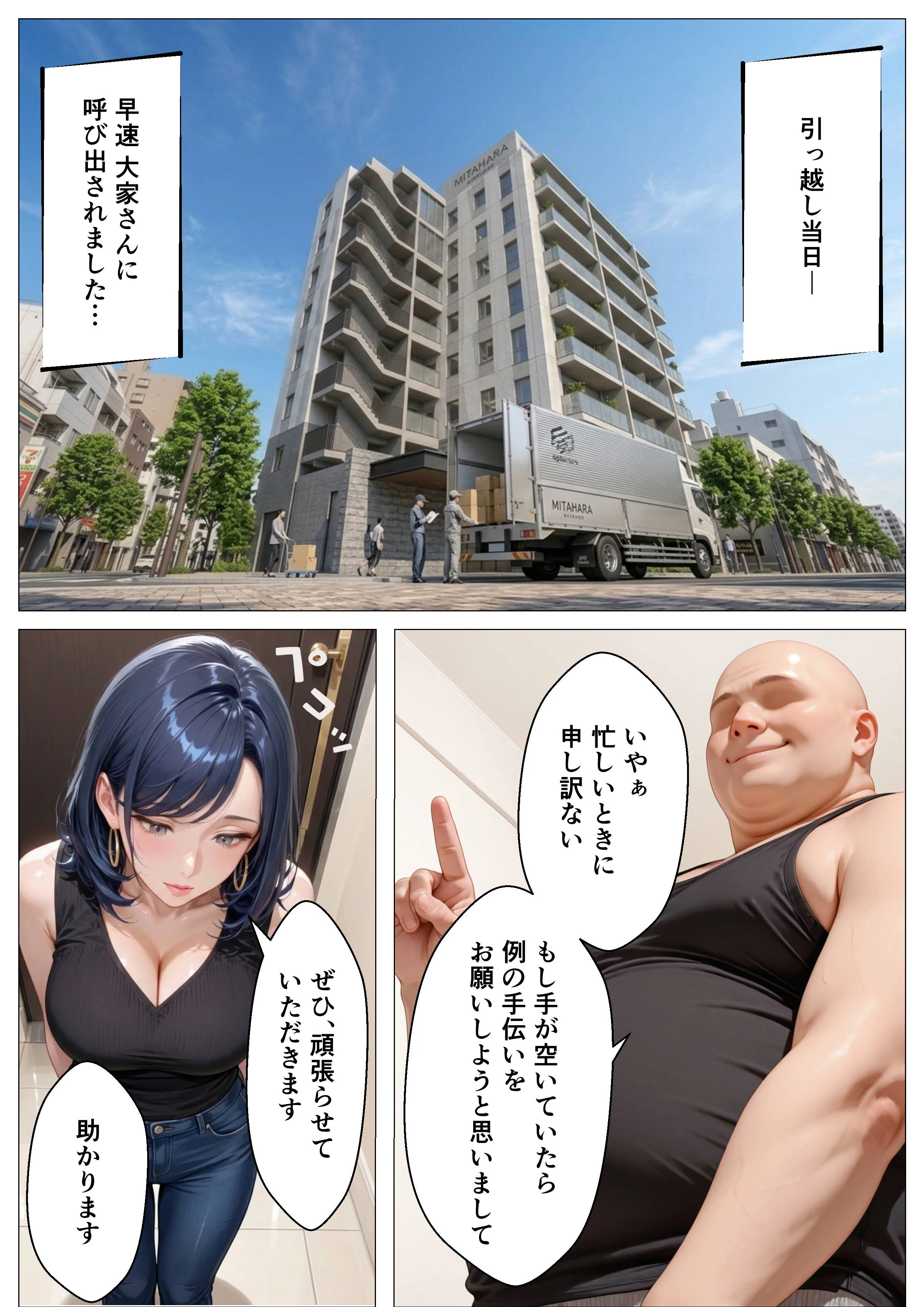 孕ませアパート 親子揃って完全に堕ちるまで NTR・寝取られ・デカチン・巨根・ハーレム サンプル11ページ目(オナット製造)