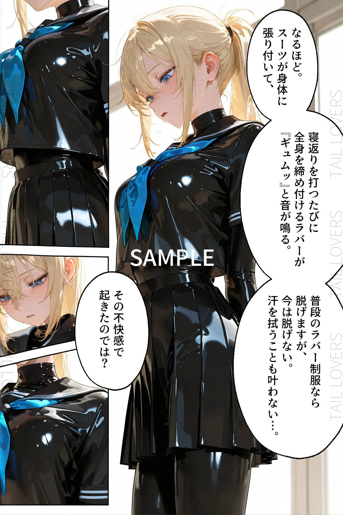 【わからせ週間】火曜日の拘束展示＆アナルセックス編｜護謨学院 辱め・制服・学園もの サンプル3ページ目（TAIL LOVERS）