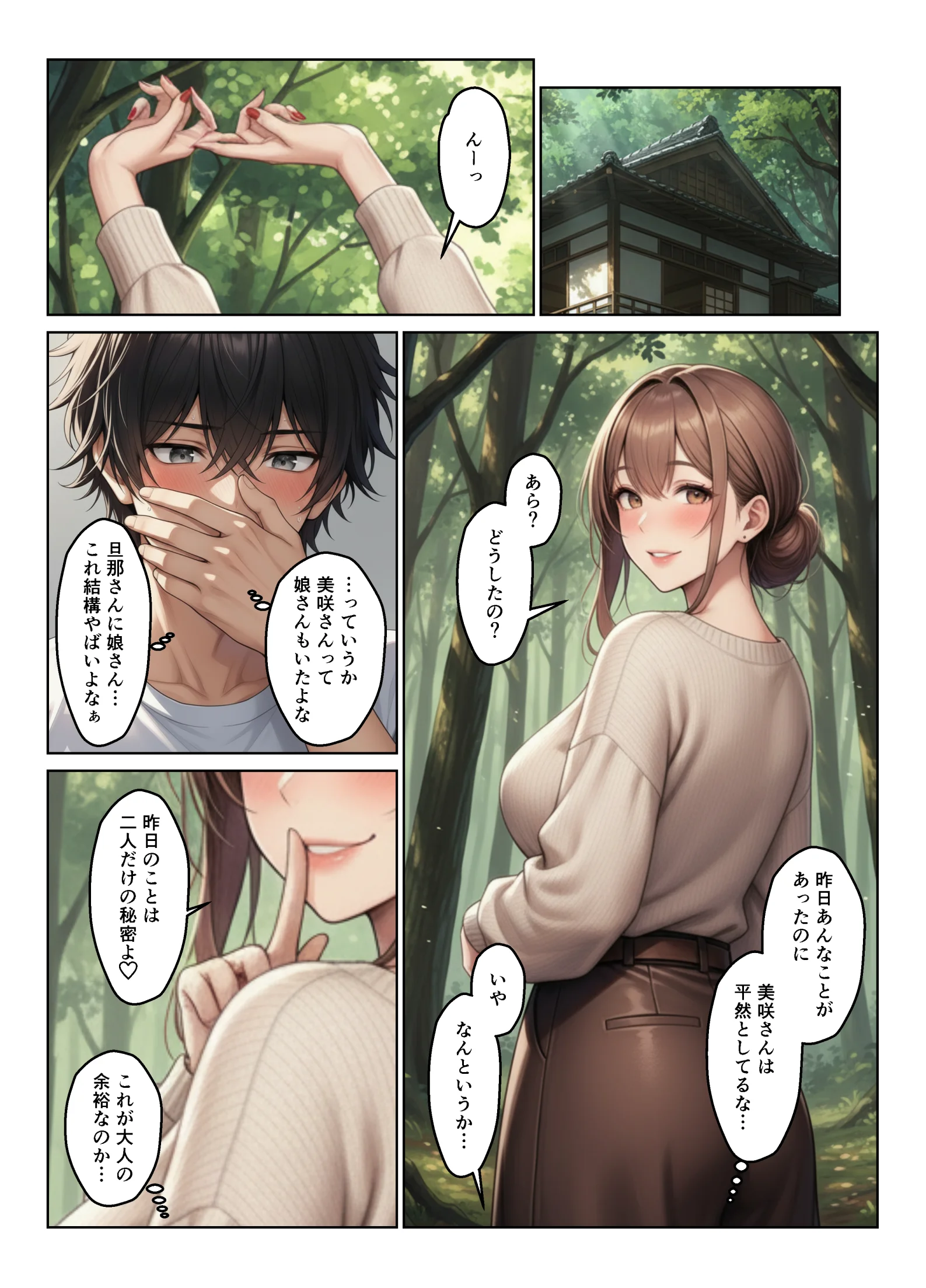 母娘丼  姉妹丼  温泉で出会った人妻と娘たちでハーレムになった話 お母さん・デカチン・巨根・ハーレム サンプル22ページ目(ヌキっぱなし)