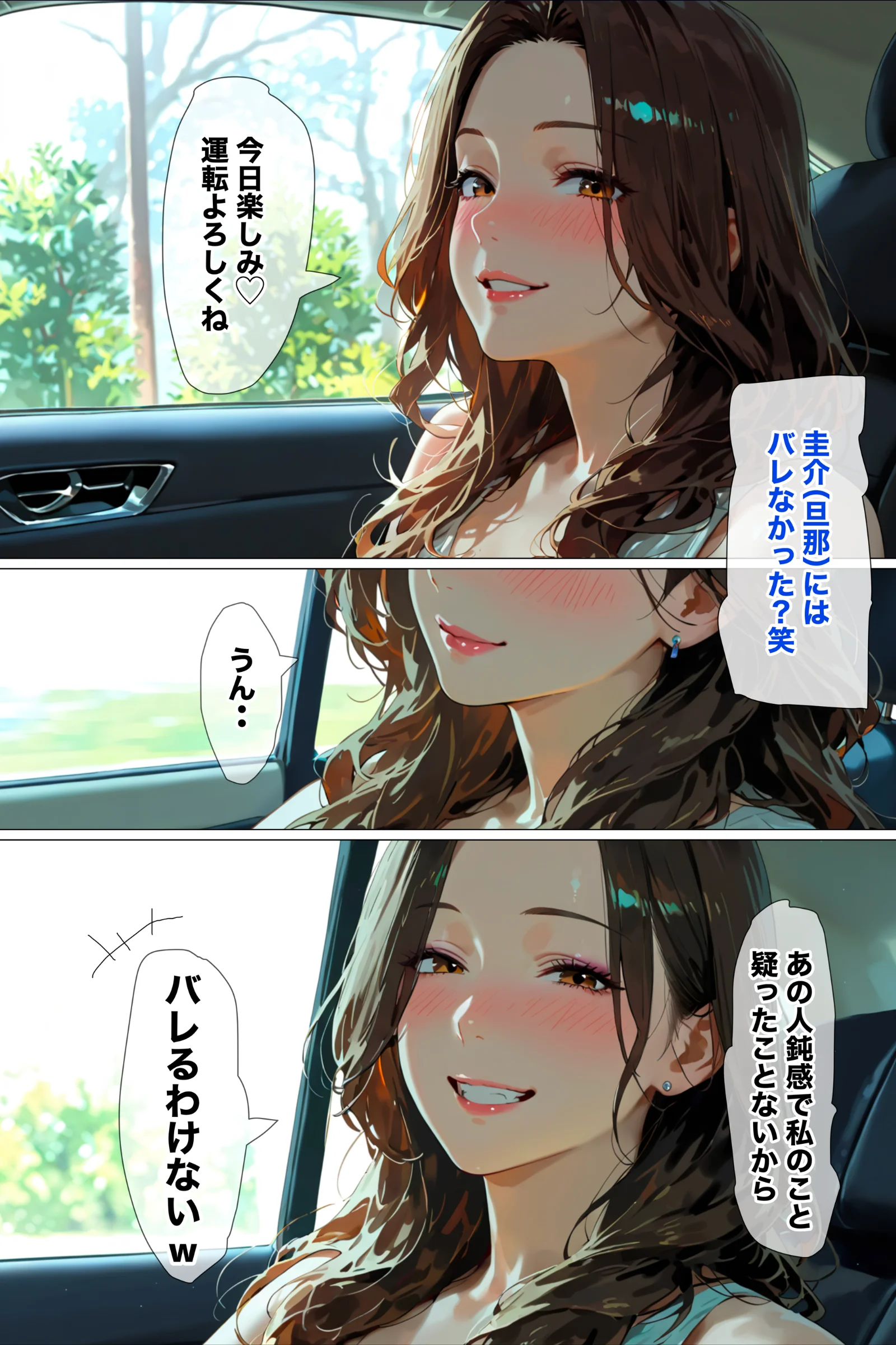 【女子友達から聞いた実話】女子旅行は絶対に浮気ですwww NTR・寝取られ・フルカラー・不倫 サンプル6ページ目(黒海ジュリア)