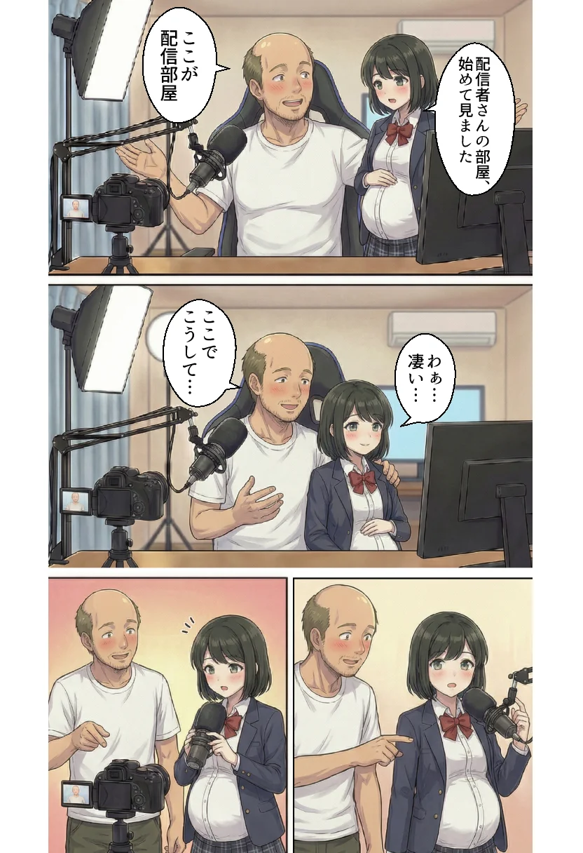 ボテ腹妊婦ハーレム〜4人の妊婦を食い散らかす中年おじさん〜【漫画283P】 3P・4P・NTR・寝取られ・アナル サンプル19ページ目(オリジナル漫画)