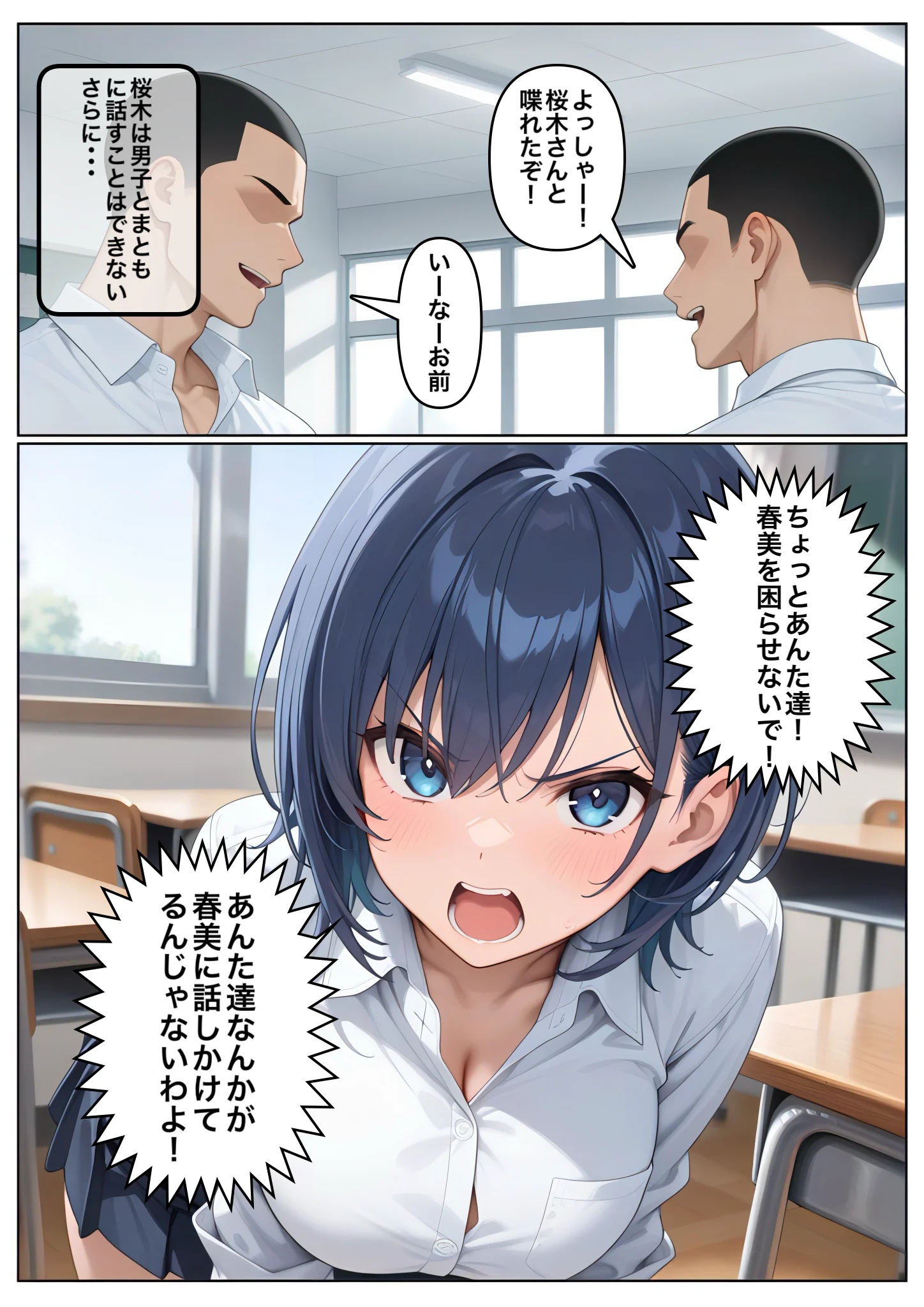 男子NGマドンナとヤルには不意打ち挿入しかなかった クンニ・制服・処女 サンプル4ページ目（コノコモアノコモ）