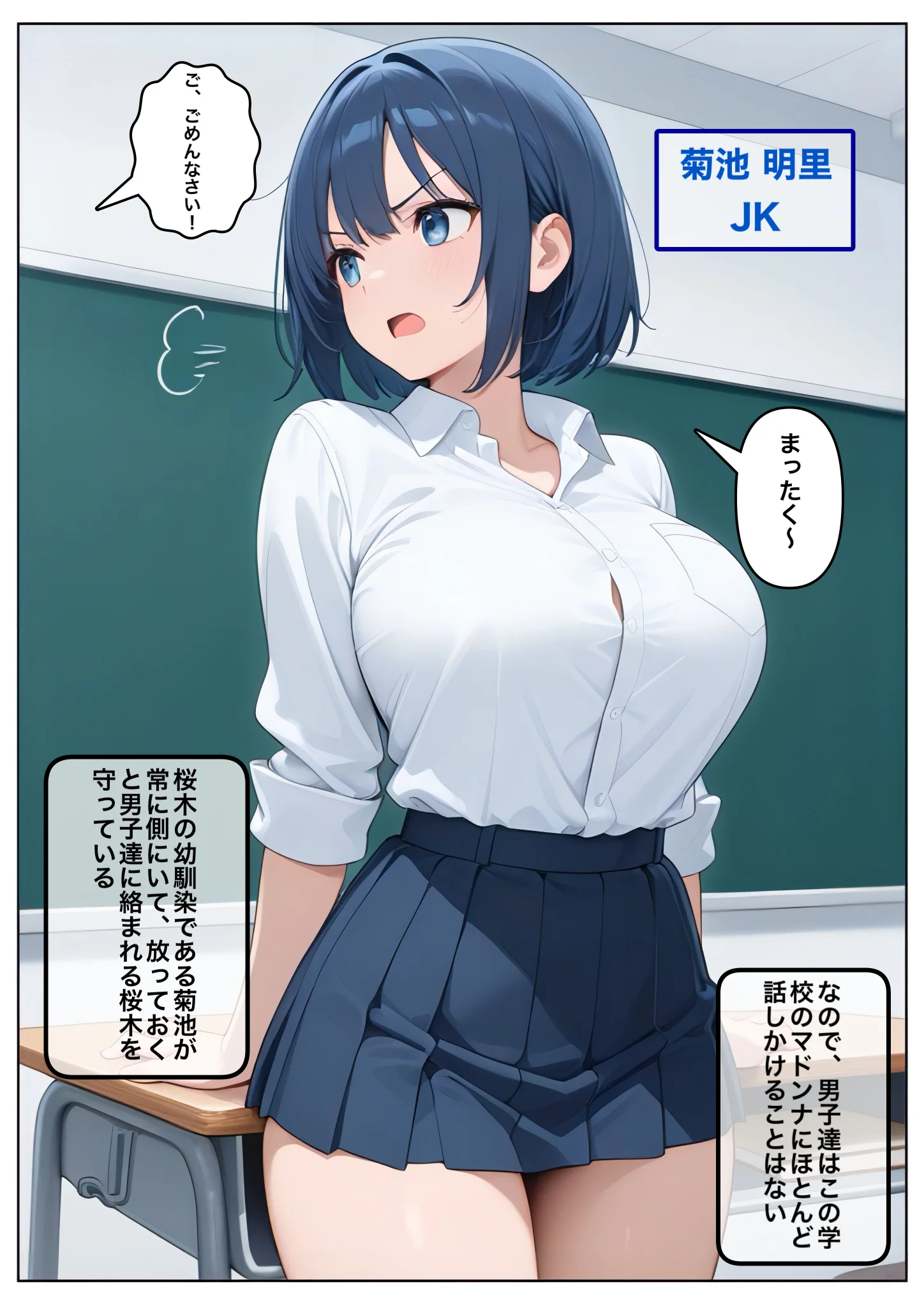 男子NGマドンナとヤルには不意打ち挿入しかなかった クンニ・制服・処女 サンプル5ページ目（コノコモアノコモ）