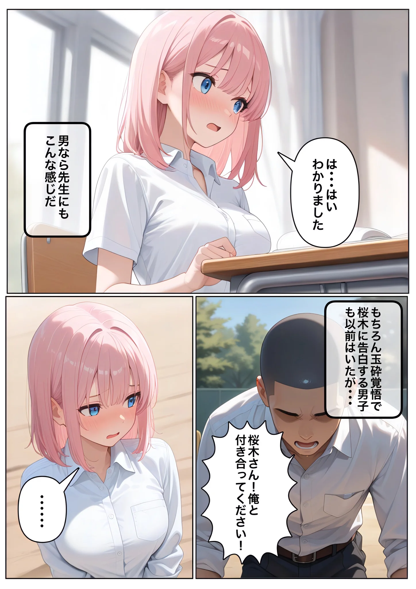 男子NGマドンナとヤルには不意打ち挿入しかなかった クンニ・制服・処女 サンプル7ページ目（コノコモアノコモ）