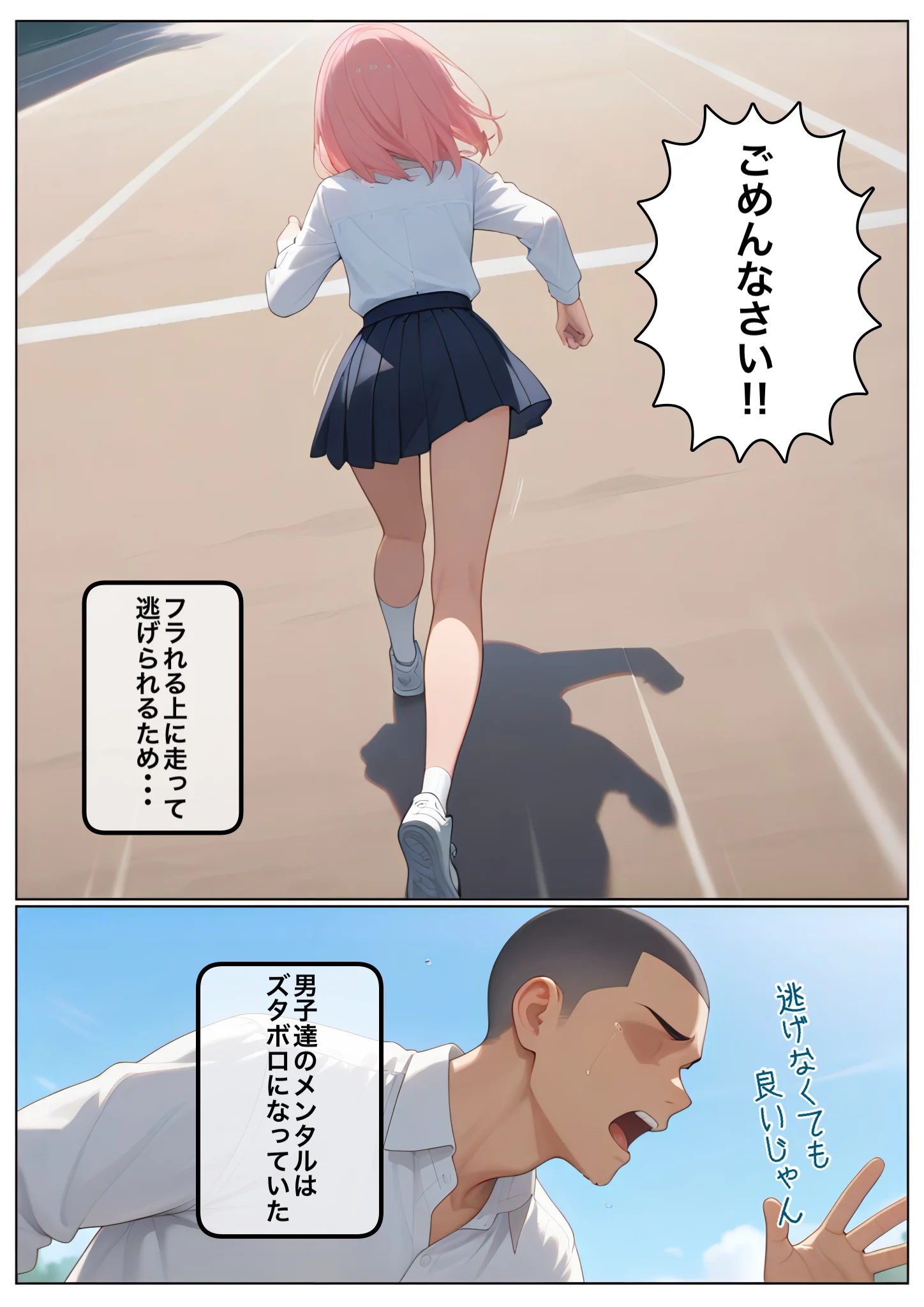 男子NGマドンナとヤルには不意打ち挿入しかなかった クンニ・制服・処女 サンプル8ページ目（コノコモアノコモ）