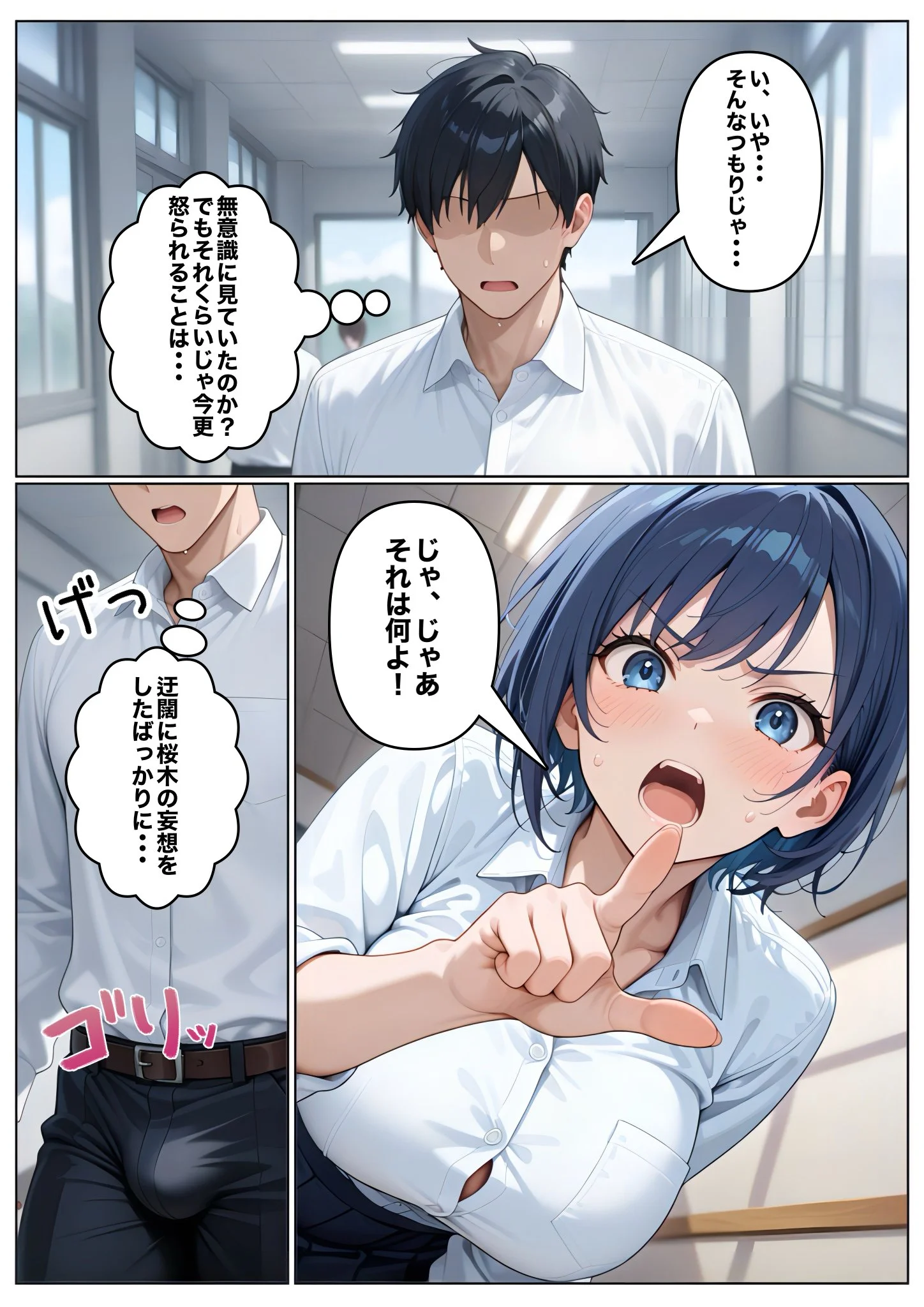男子NGマドンナとヤルには不意打ち挿入しかなかった クンニ・制服・処女 サンプル11ページ目（コノコモアノコモ）