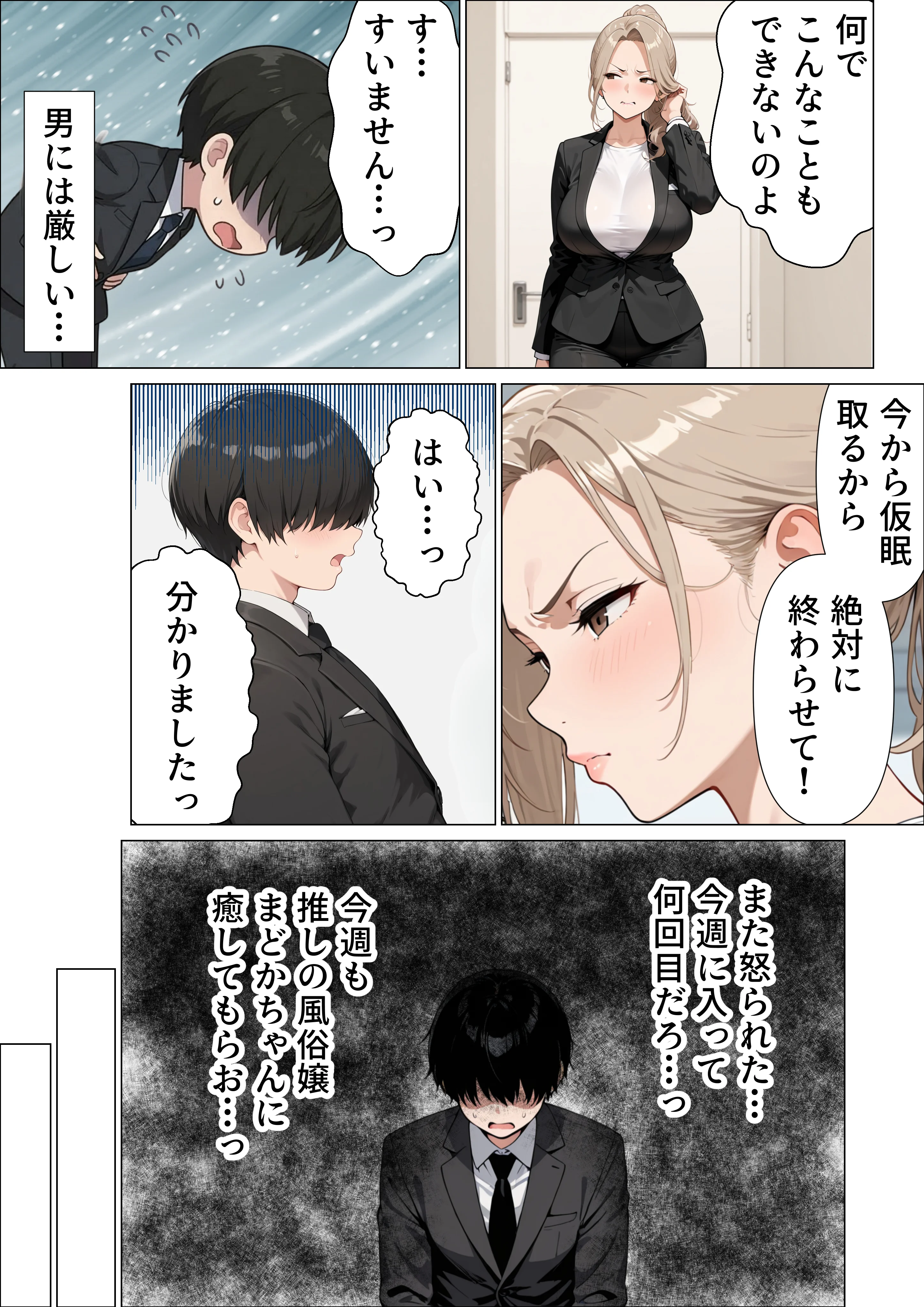 婚活中の爆乳OLの先輩と極太チンポでお仕置きセックス イラマチオ・オフィス・職場・お姉さん サンプル2ページ目(すぷらっしゅまうんてん)