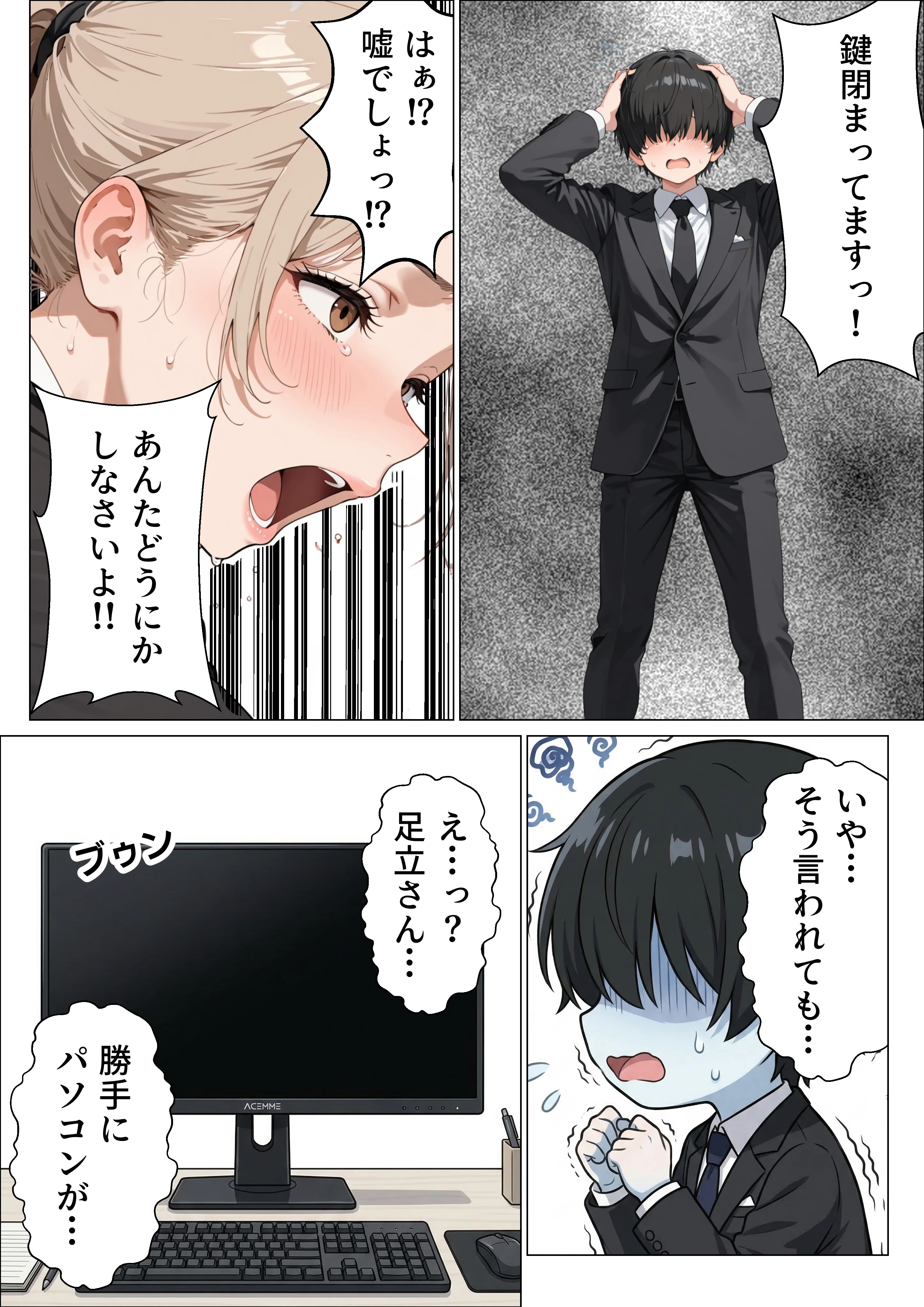 婚活中の爆乳OLの先輩と極太チンポでお仕置きセックス イラマチオ・オフィス・職場・お姉さん サンプル8ページ目(すぷらっしゅまうんてん)